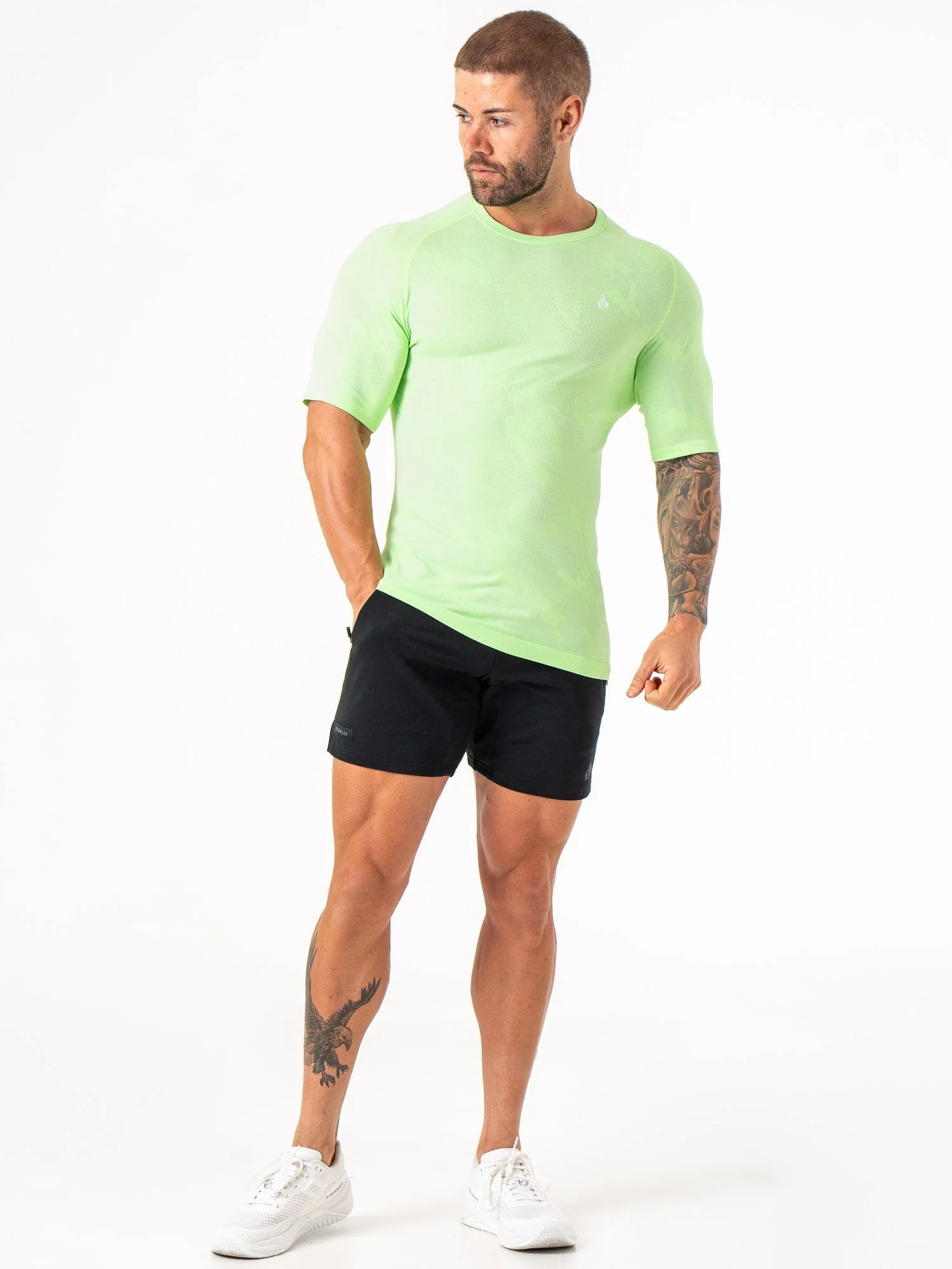 Aero Core Seamless T-Shirt - Lime - Image 6