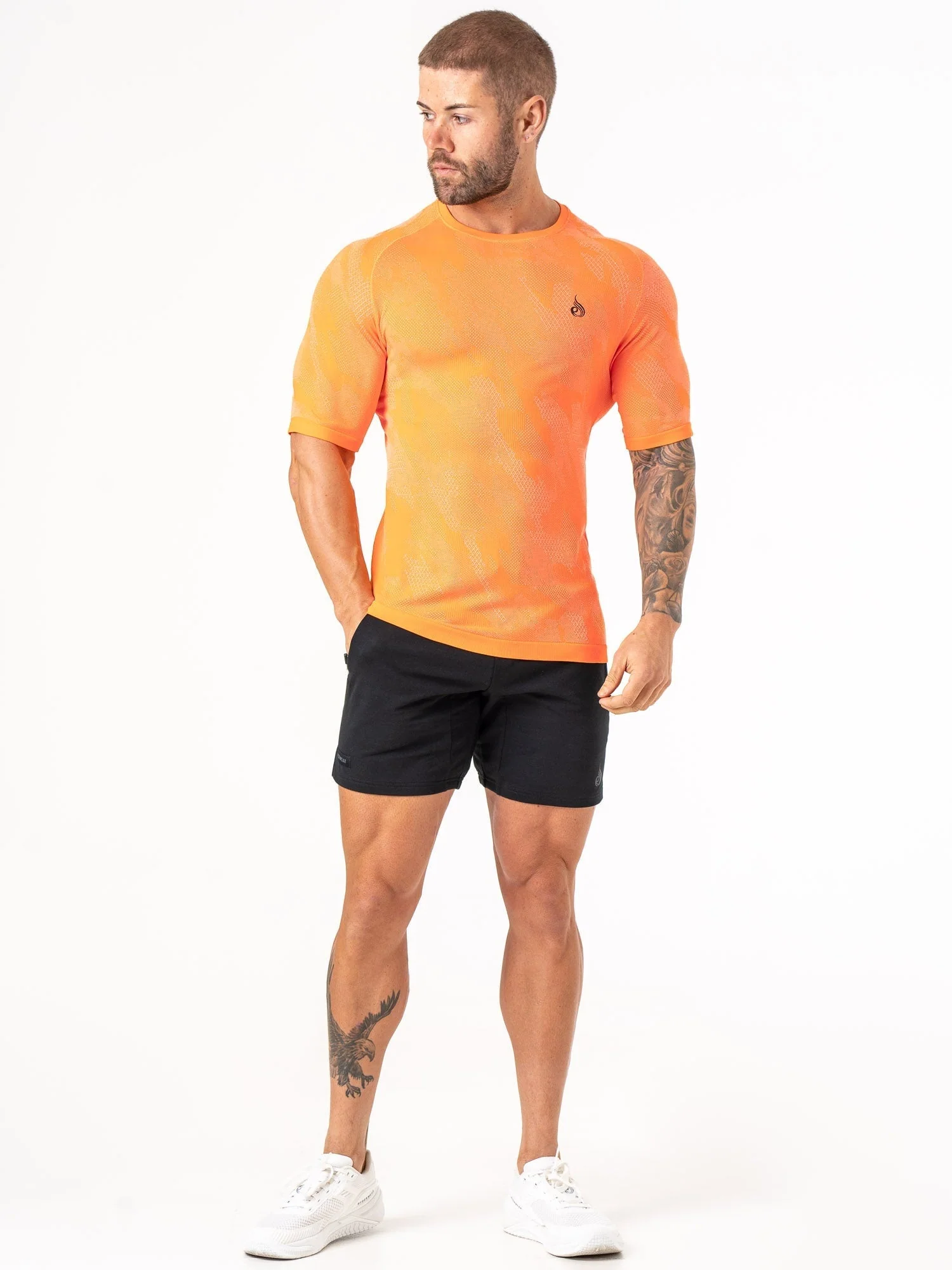 Aero Core Seamless T-Shirt - Orange - Image 6
