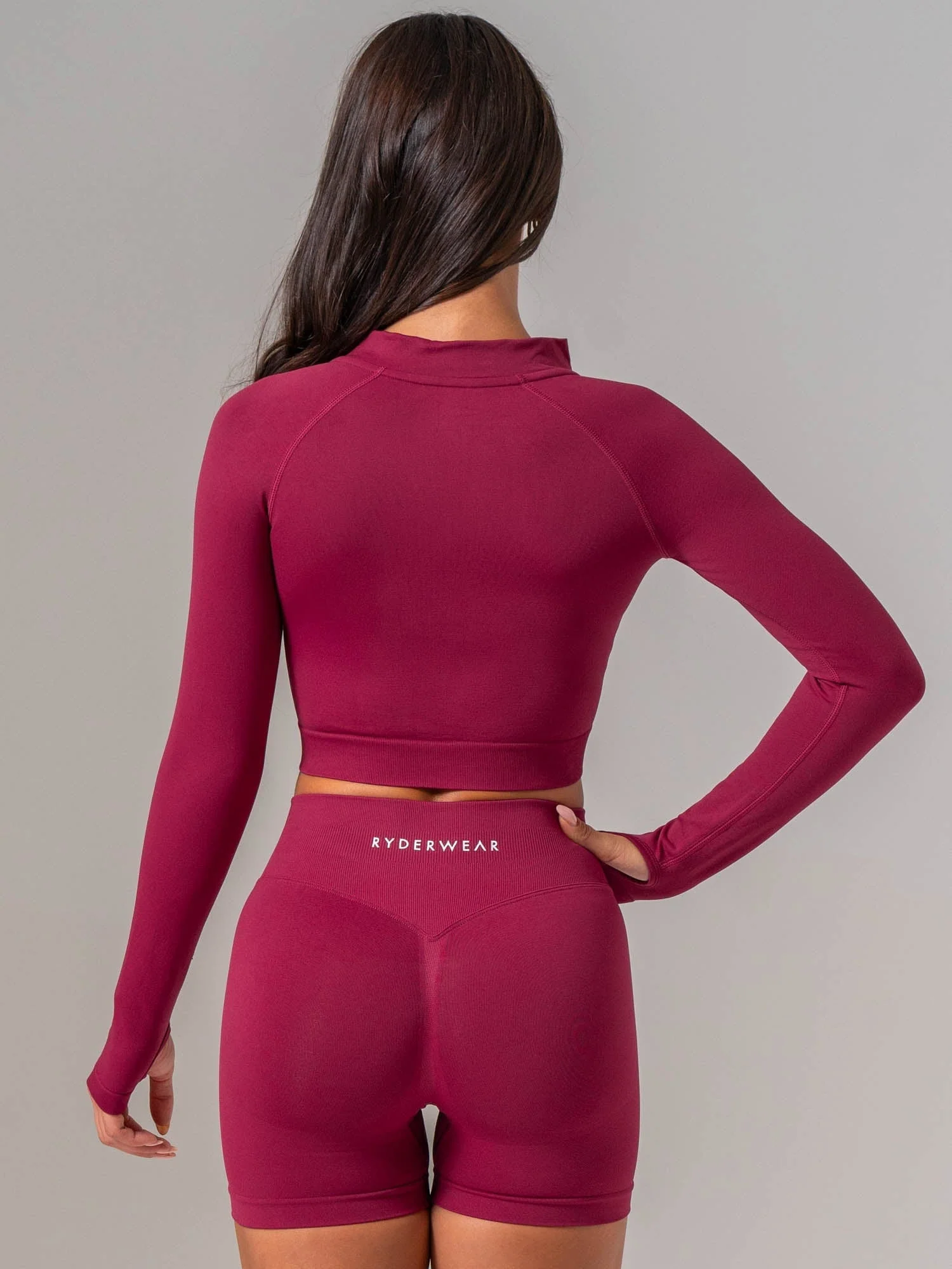 Boost Seamless Jacket - Wine - Image 4