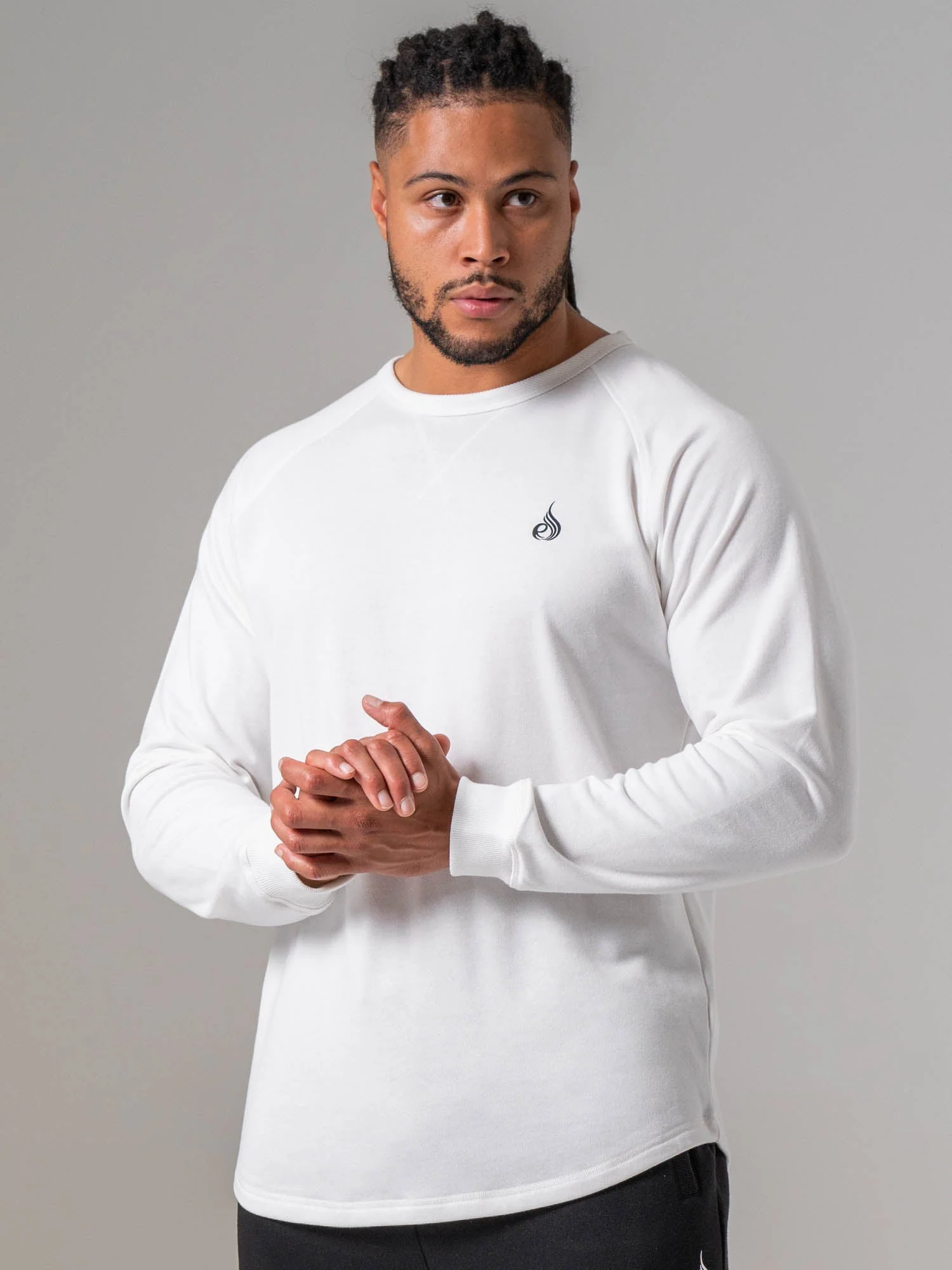 Crew Neck - White - Image 2
