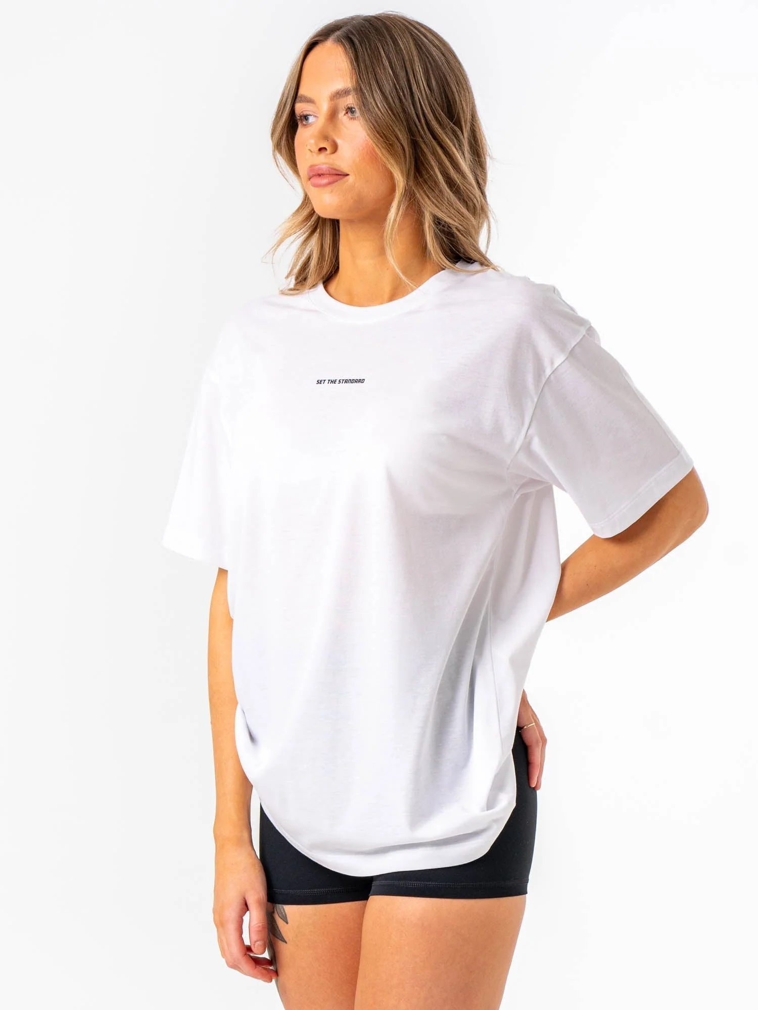 Emerge Oversized T-Shirt - White - Image 3
