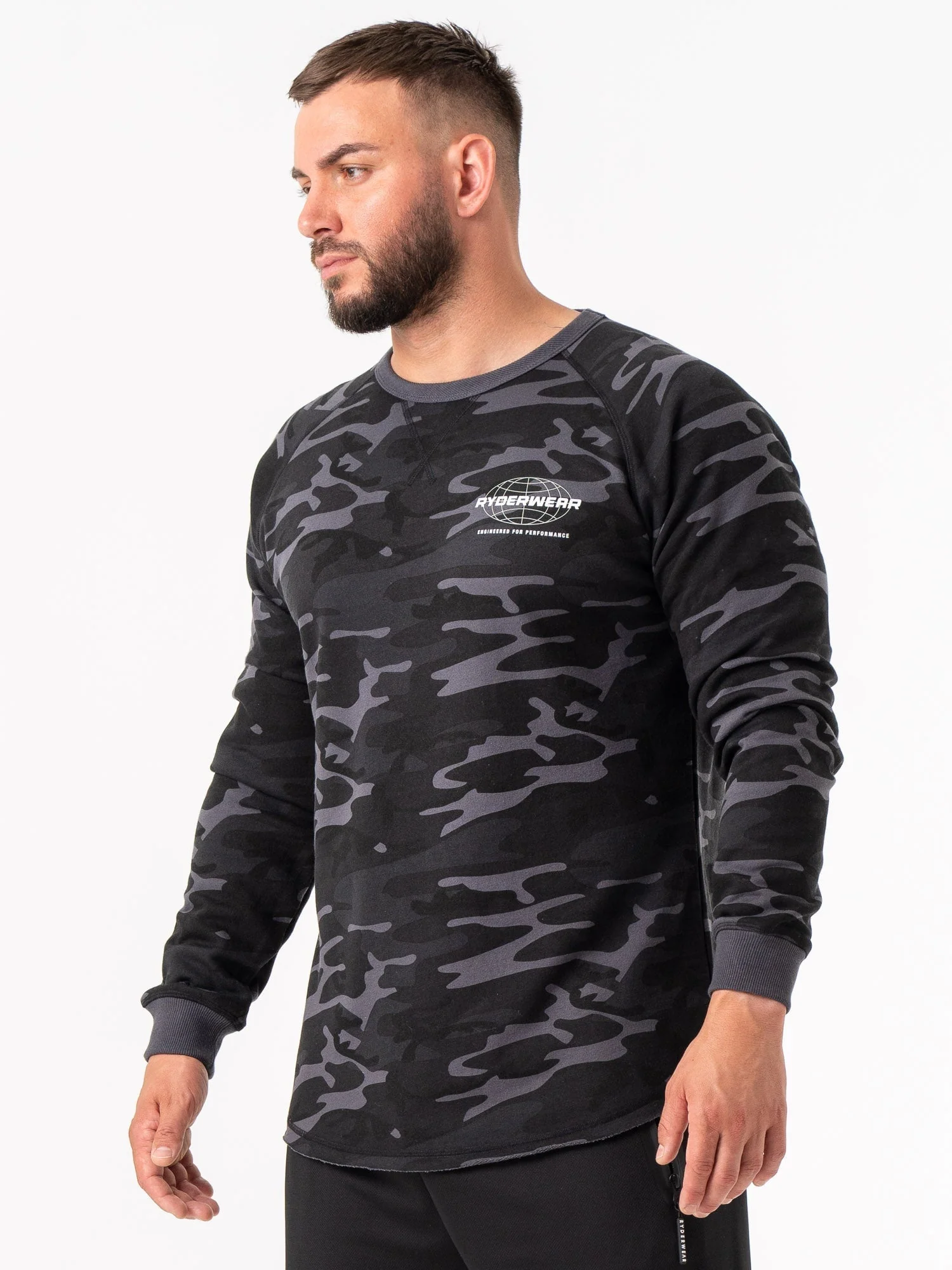 Energy Crew Neck - Black Camo - Image 3