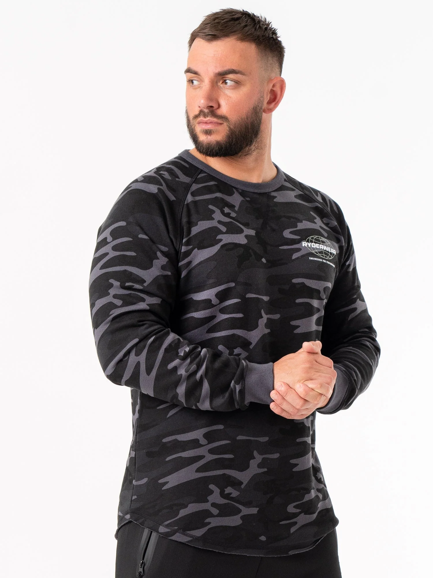 Energy Crew Neck - Black Camo - Image 4