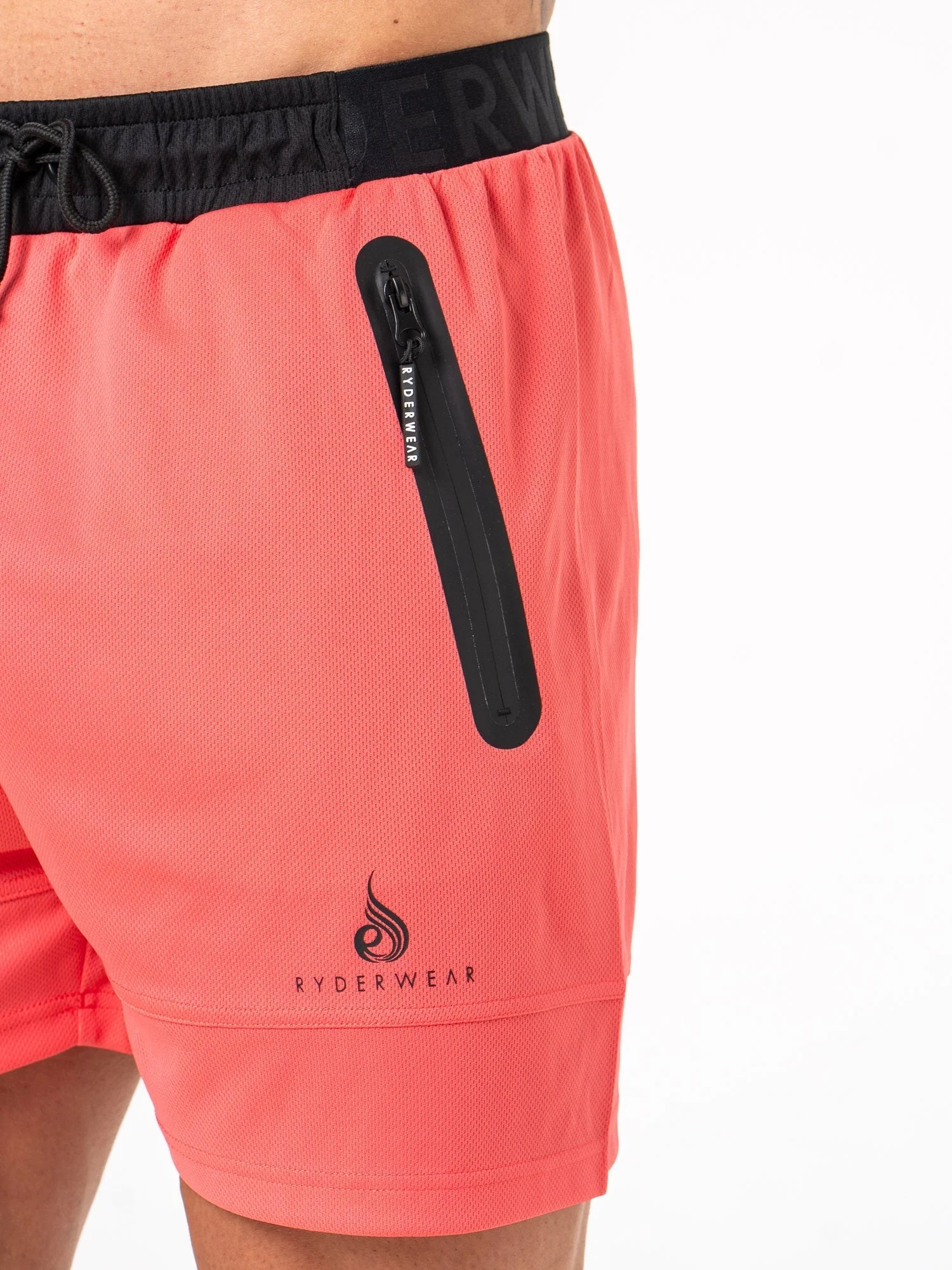 Energy Mesh Shorts - Coral - Image 5