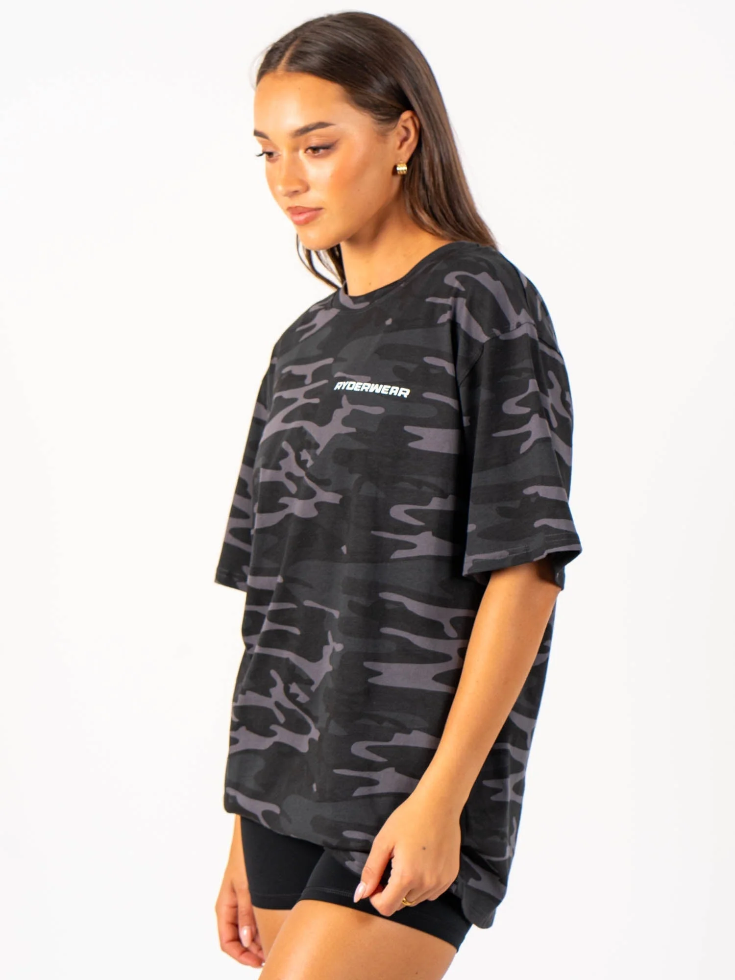 Energy Oversized T-Shirt - Black Camo - Image 4