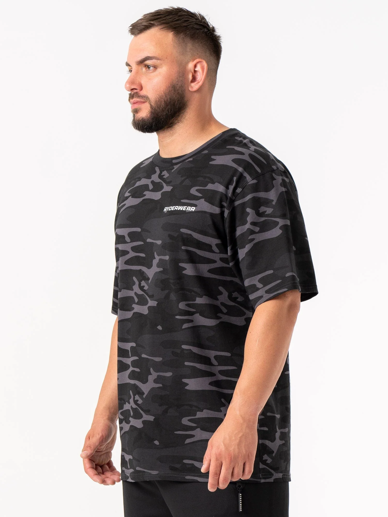 Energy Oversized T-Shirt - Black Camo - Image 2