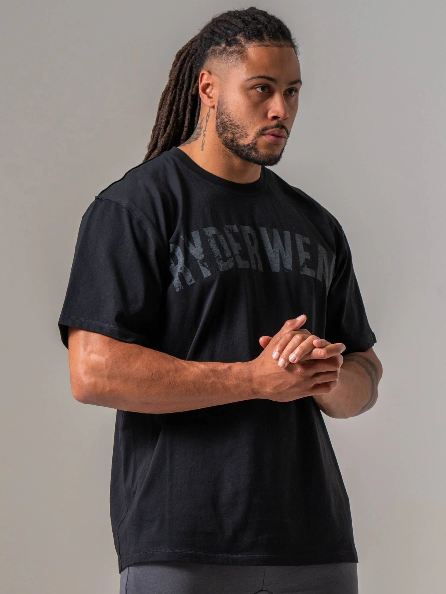 Force Oversized T-Shirt - Black - Image 3