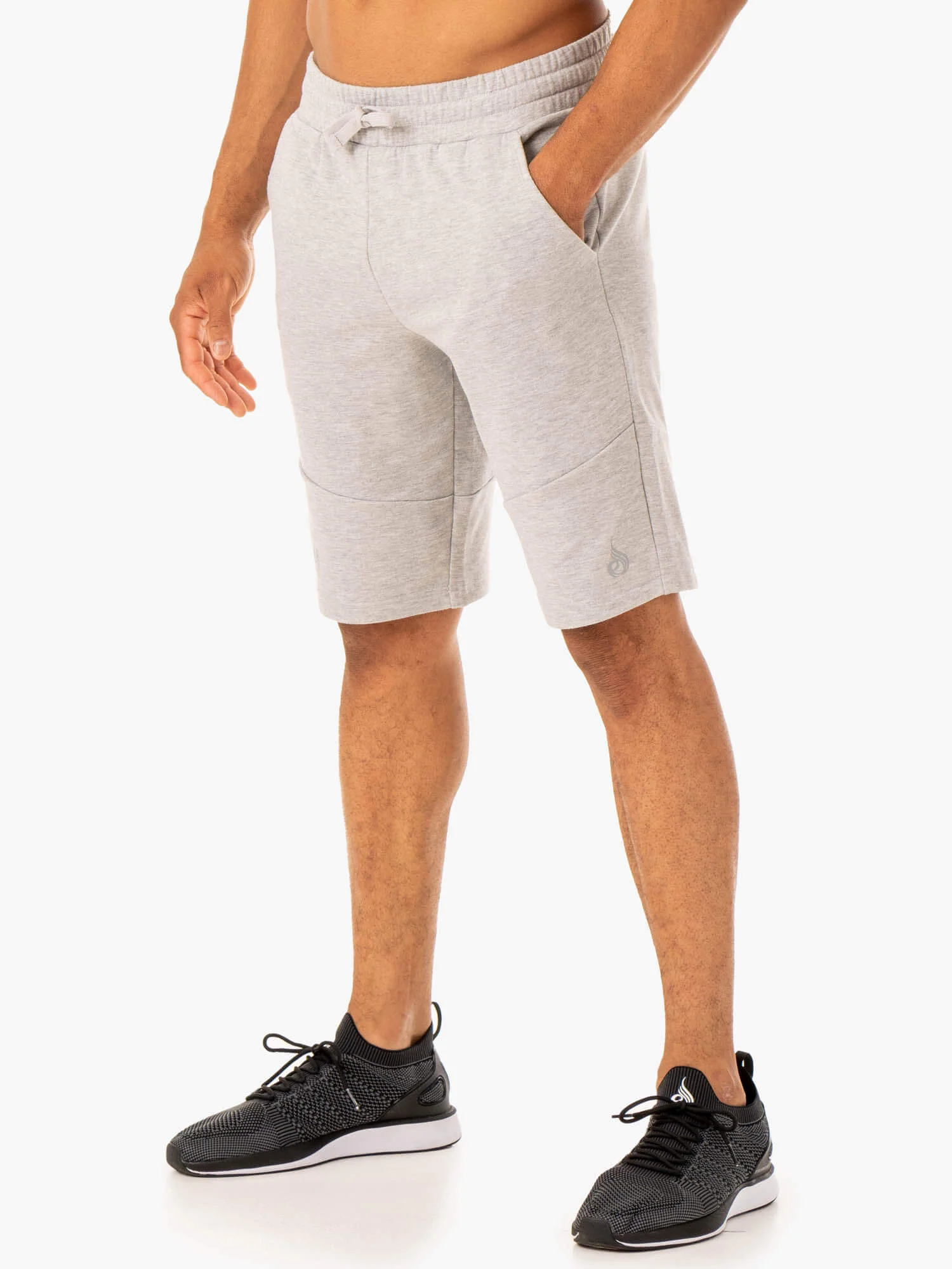 Limitless Track Short - Grey Marl - Image 3