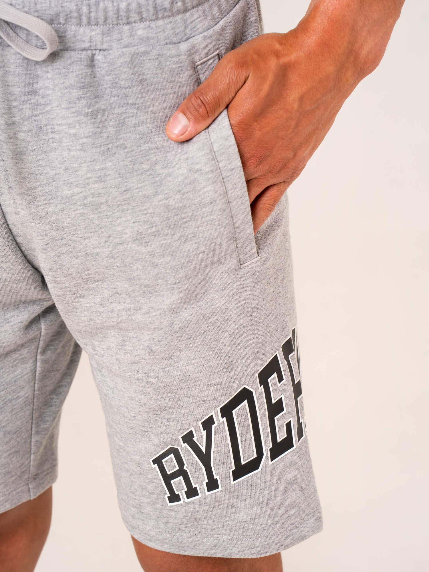 Men's Collegiate Track Short - Grey Marl - Image 3