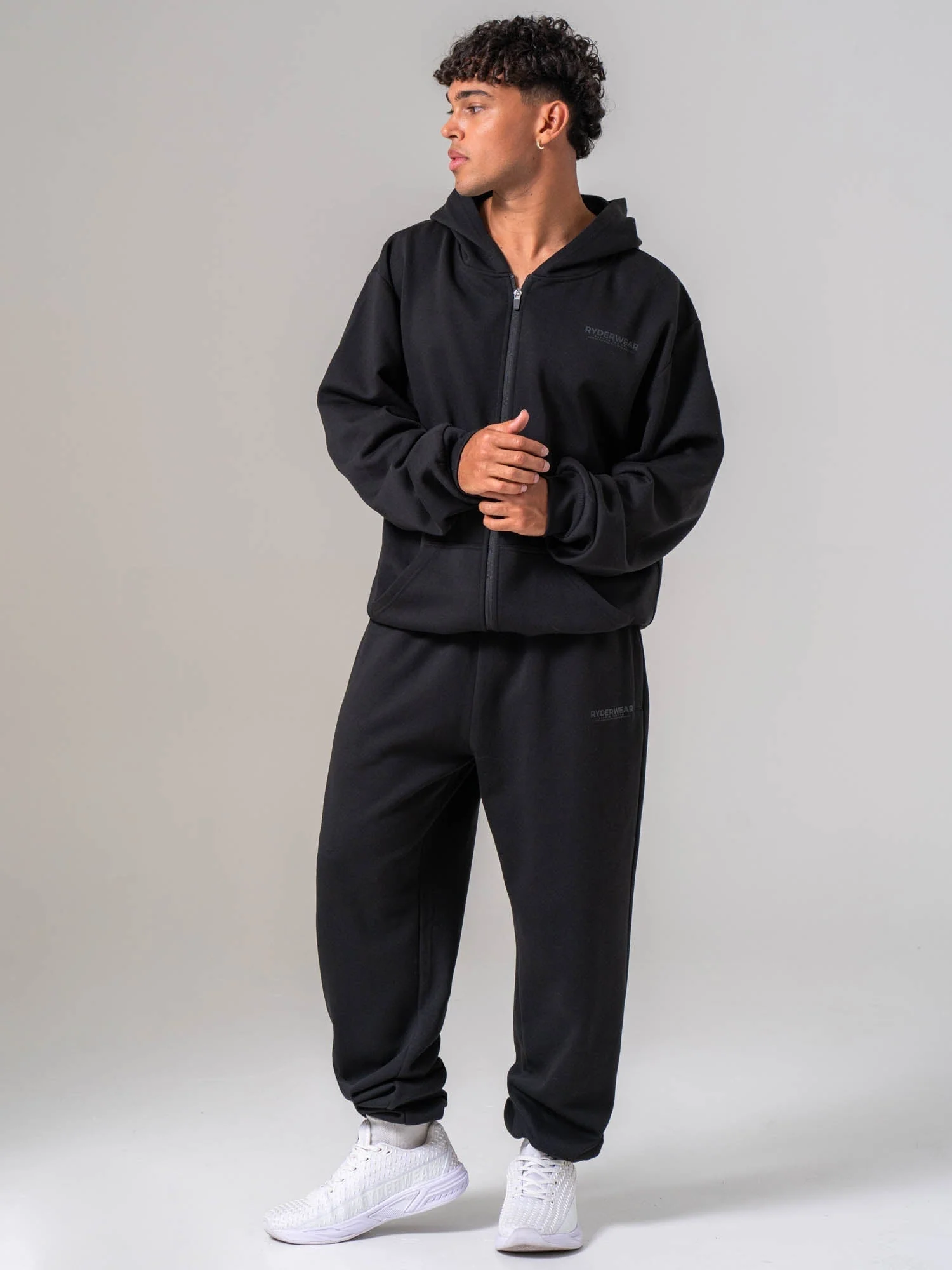 Mens Track Jacket - Black - Image 6