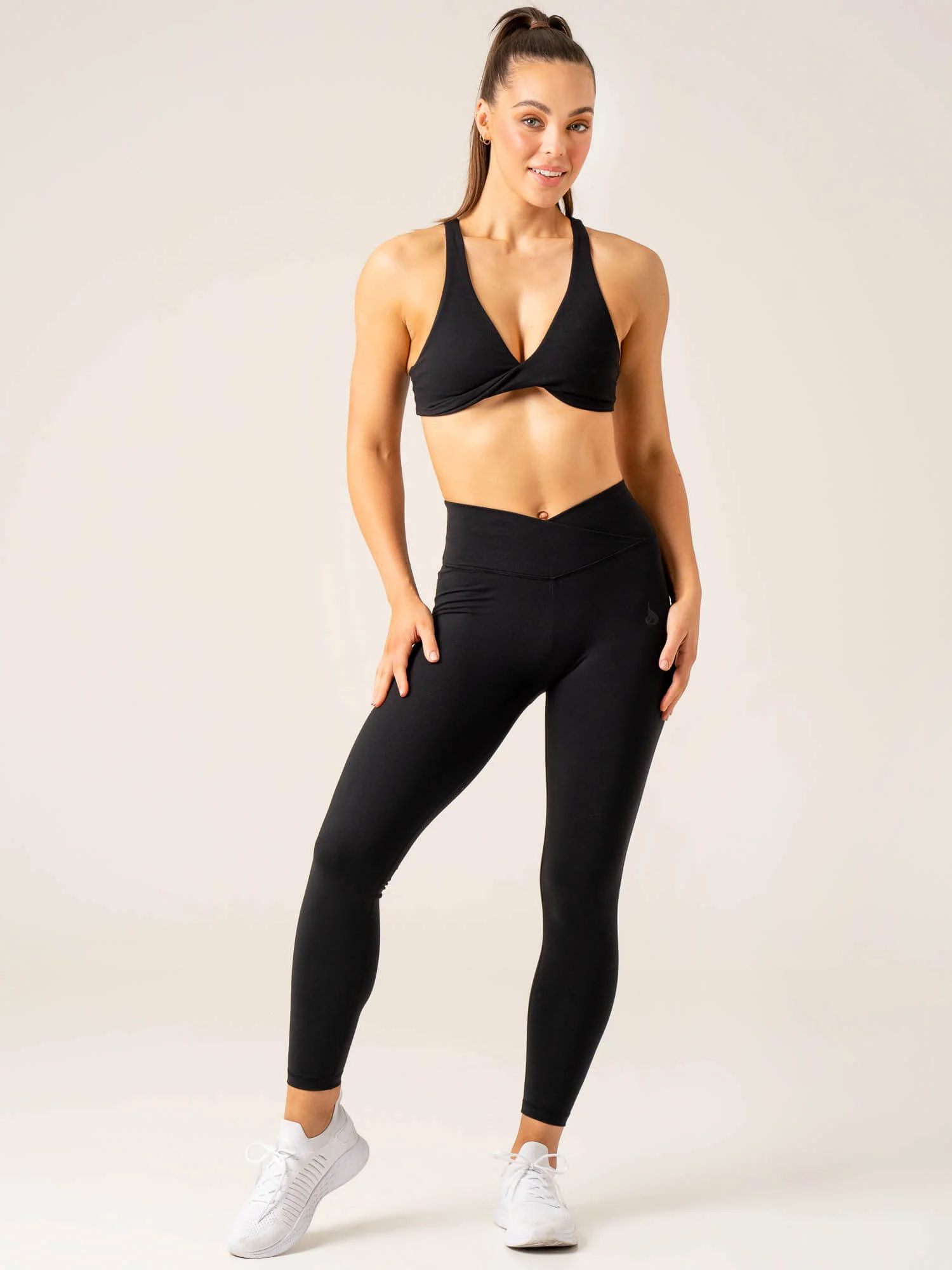 Momentum Twist Sports Bra - Black - Image 4