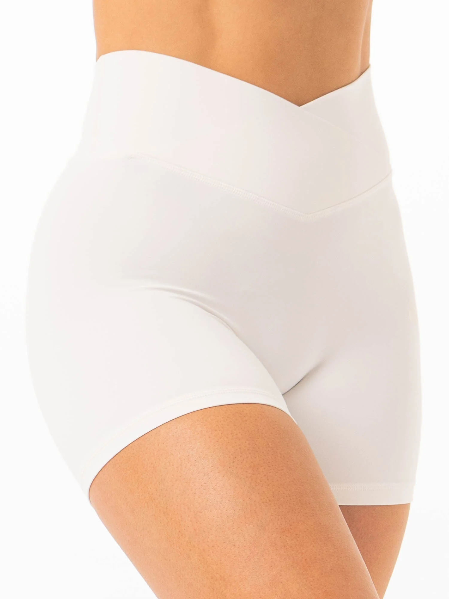 NKD Cross Waist Band Shorts - Vanilla - Image 4
