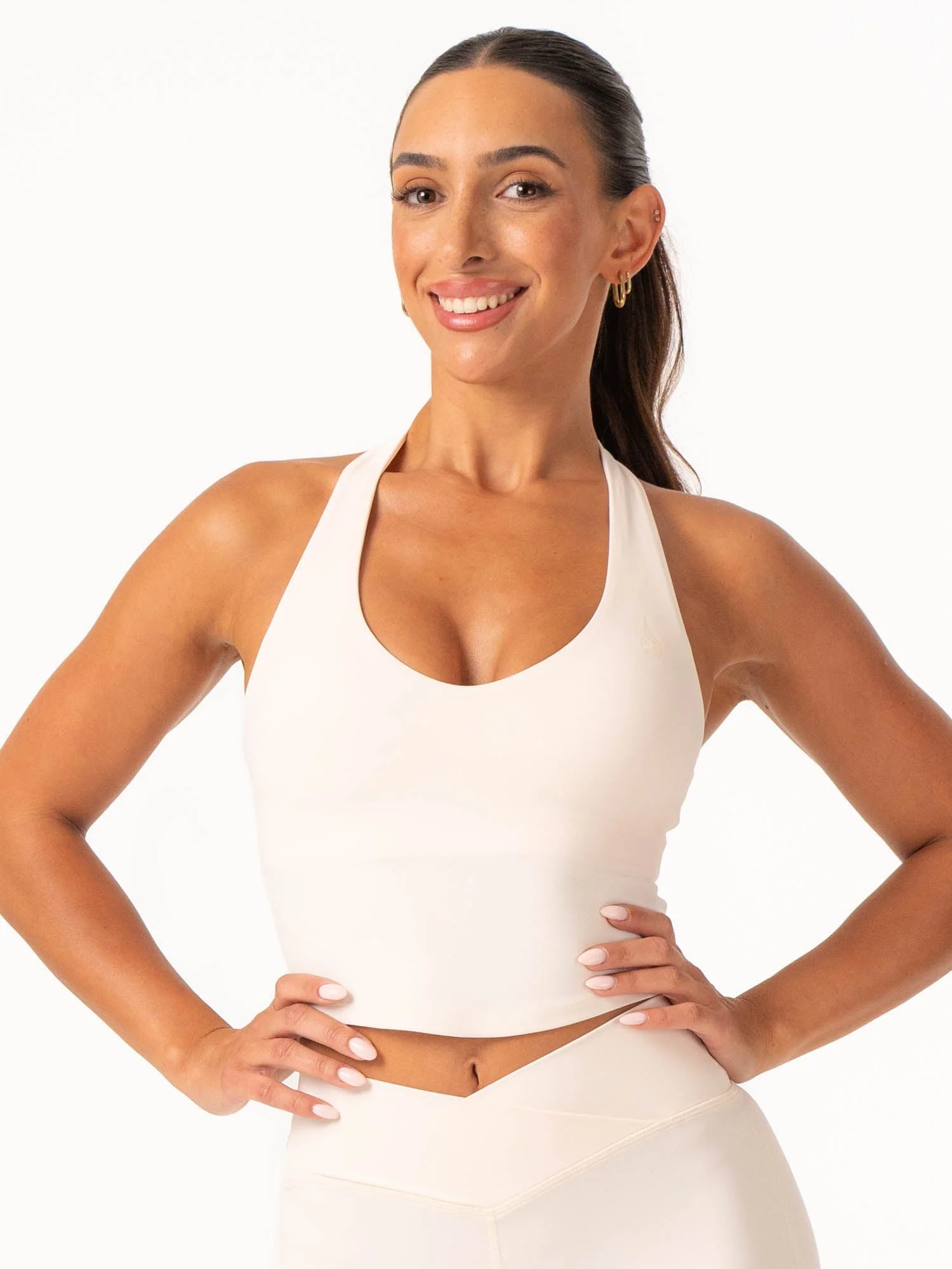 NKD Halter Shelf Tank - Off White