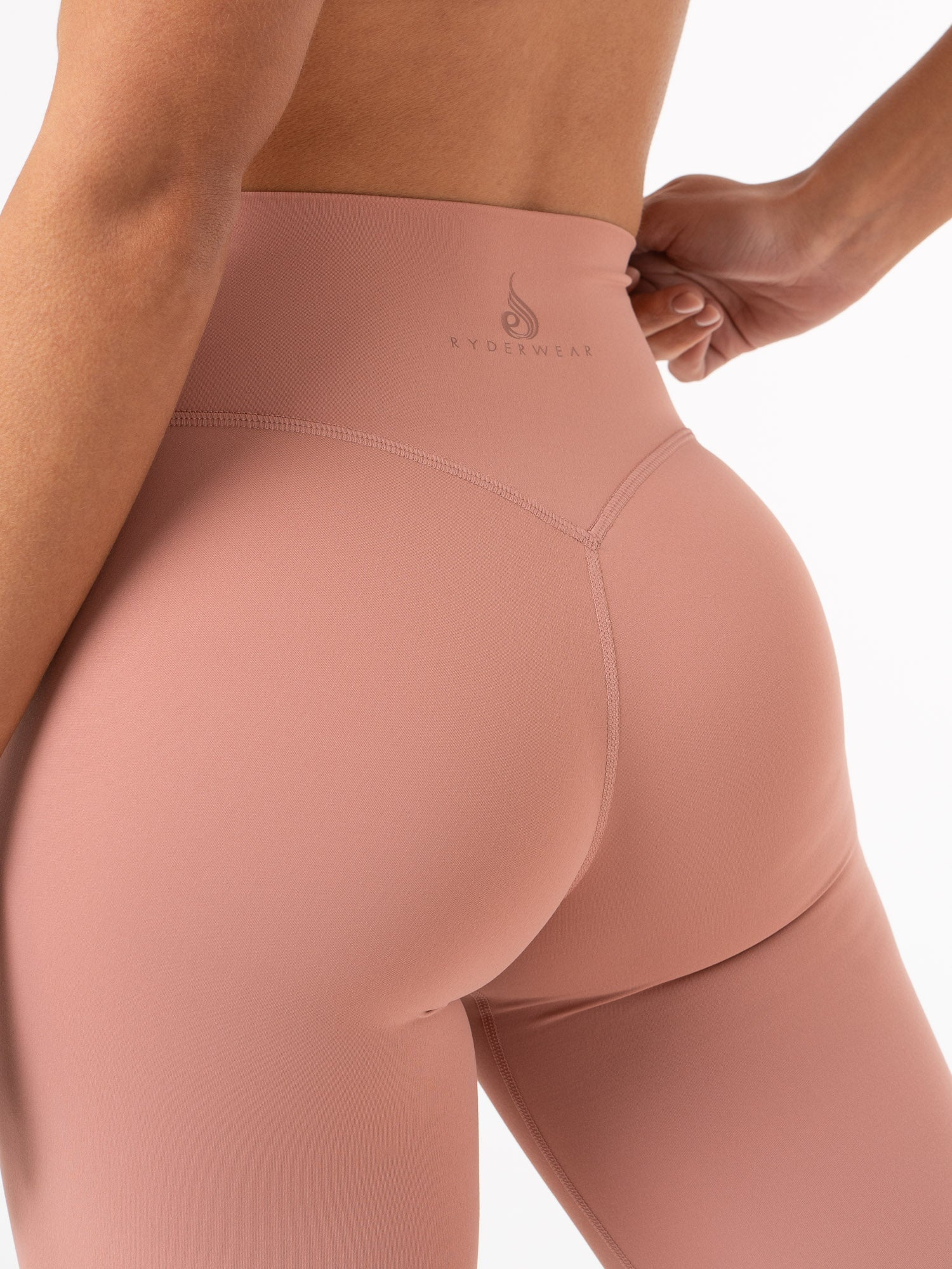 NKD High Waisted Leggings - Dusty Pink - Image 4