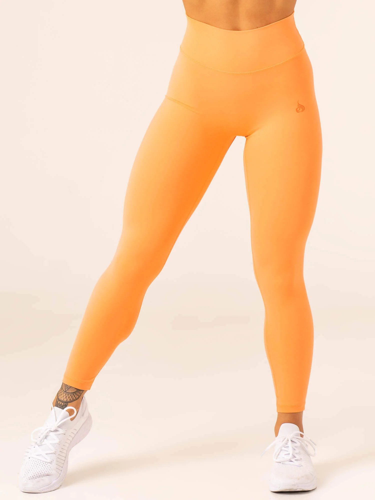 NKD High Waisted Scrunch Leggings - Orange Sherbet - Image 4
