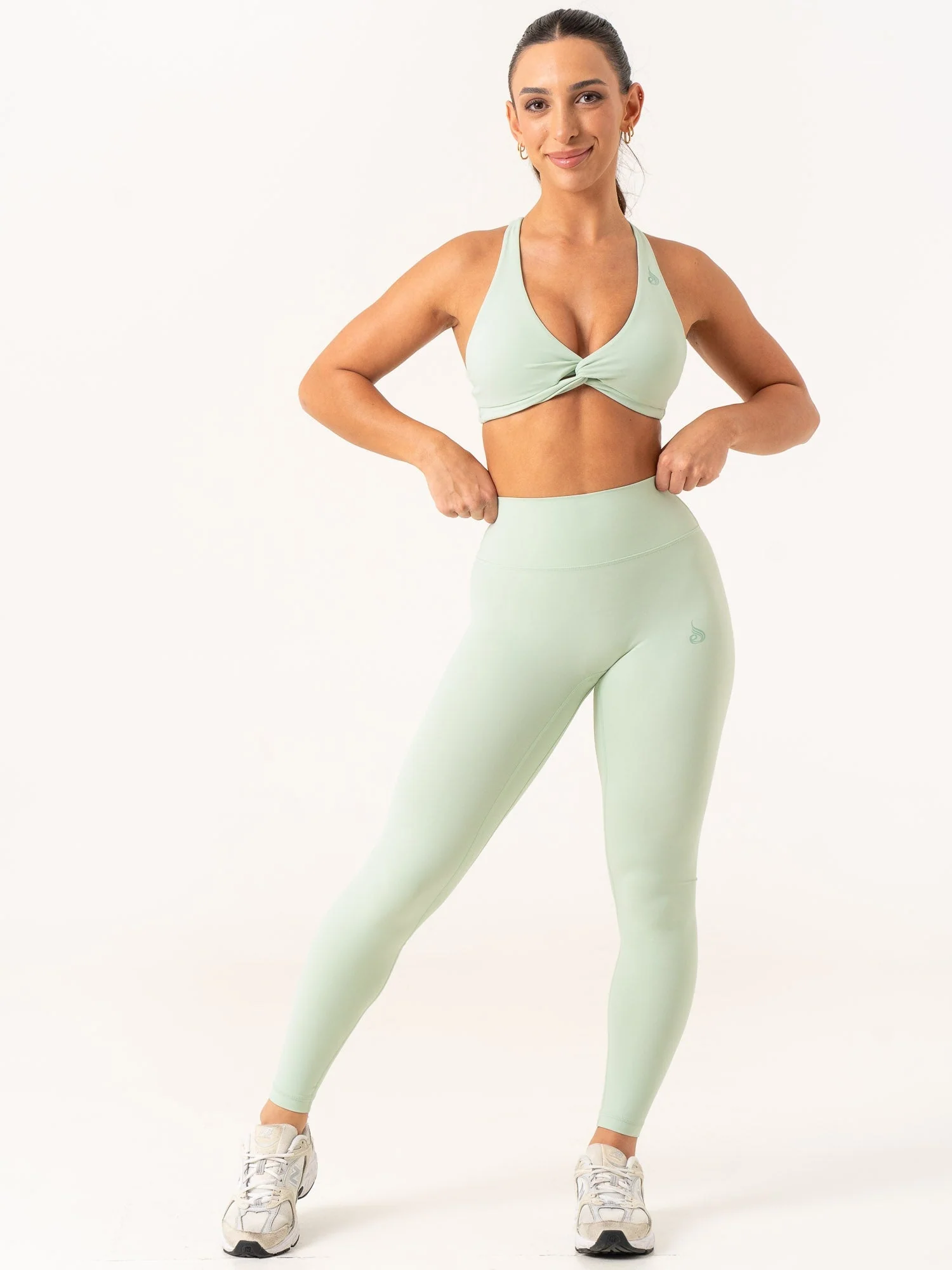 NKD Knot Sports Bra - Cucumber - Image 4
