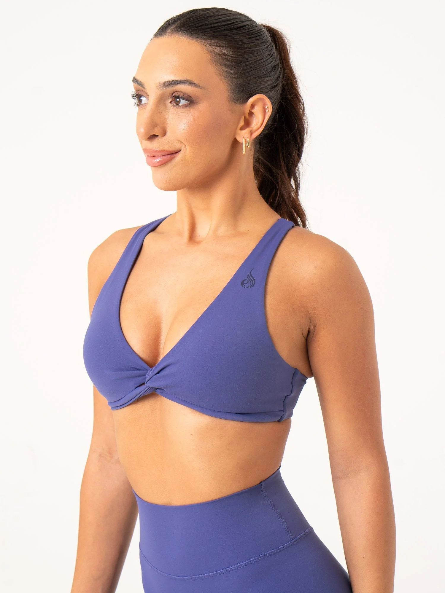 NKD Knot Sports Bra - Indigo - Image 3