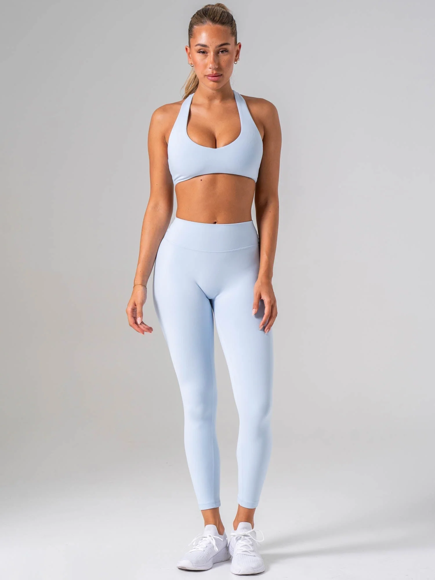 NKD Sueded Luxe Leggings - Sky Blue - Image 5