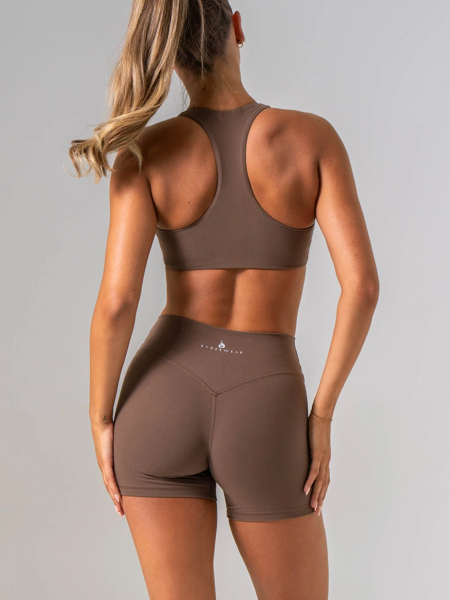 NKD Sueded Luxe Shorts - Chocolate - Image 4