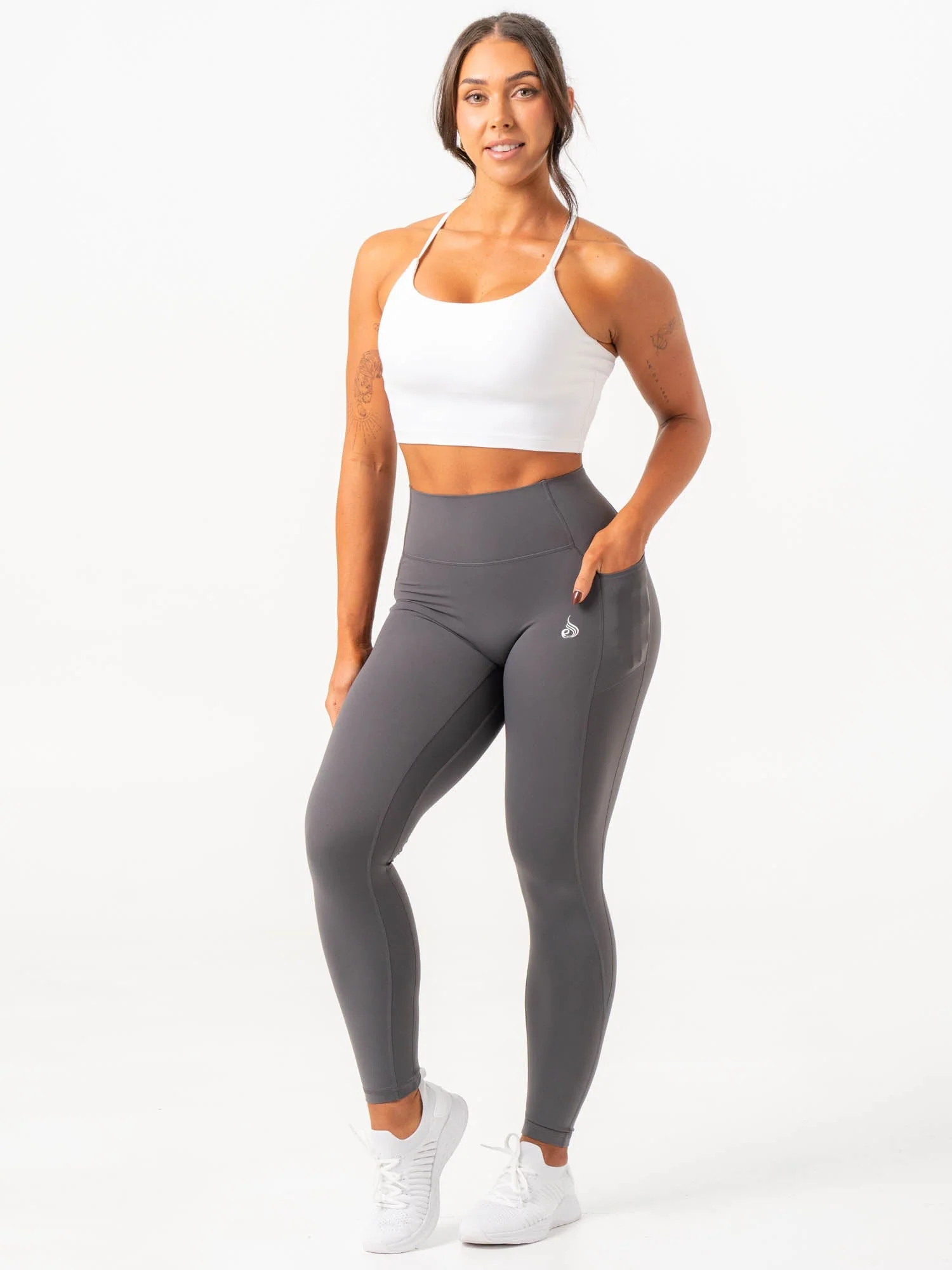 NKD Pocket Leggings - Charcoal - Image 6