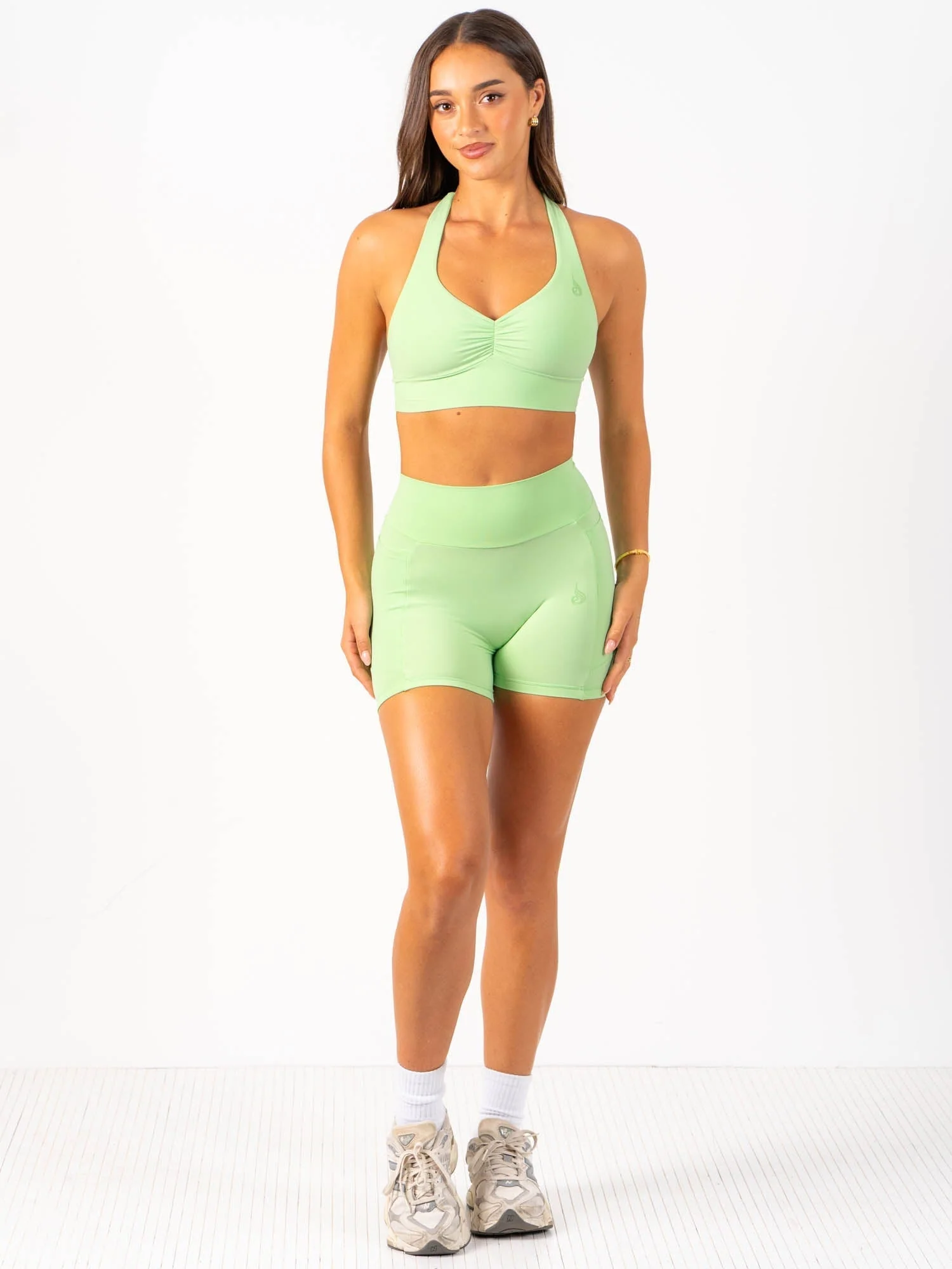 NKD Scrunch Halter Bra - Green Glow - Image 6