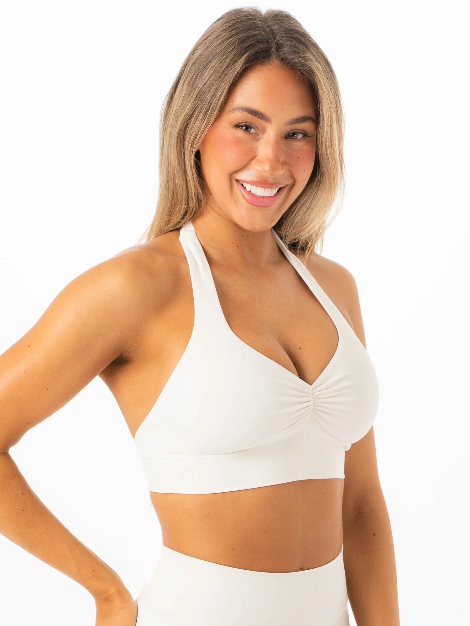 NKD Scrunch Halter Bra - Vanilla - Image 5