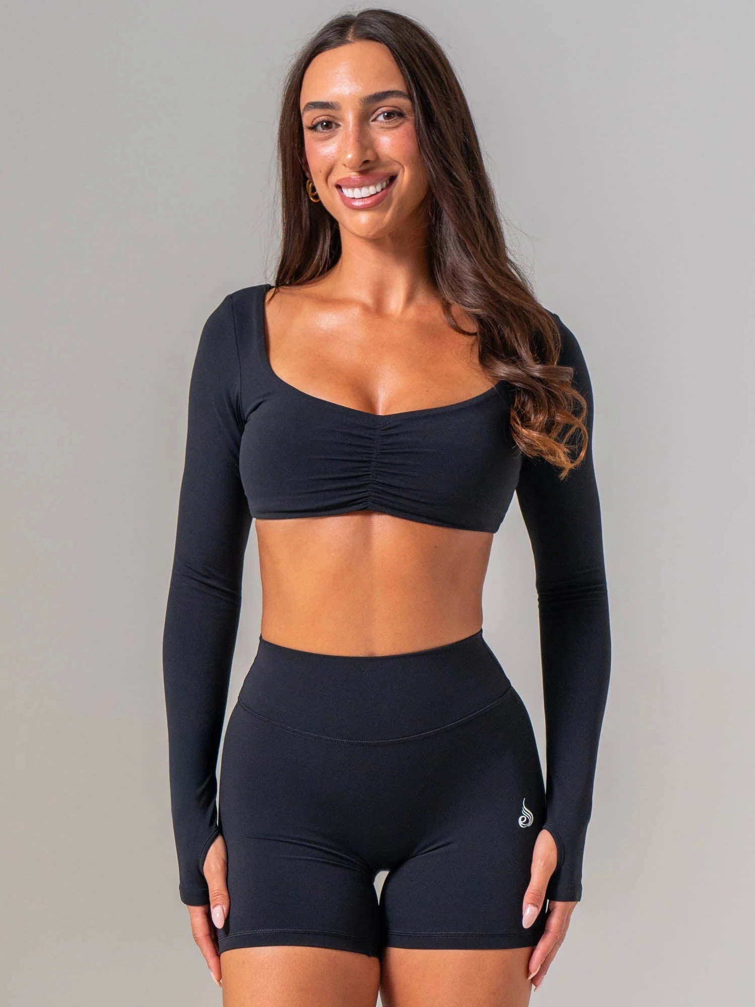 NKD Scrunch Top - Black