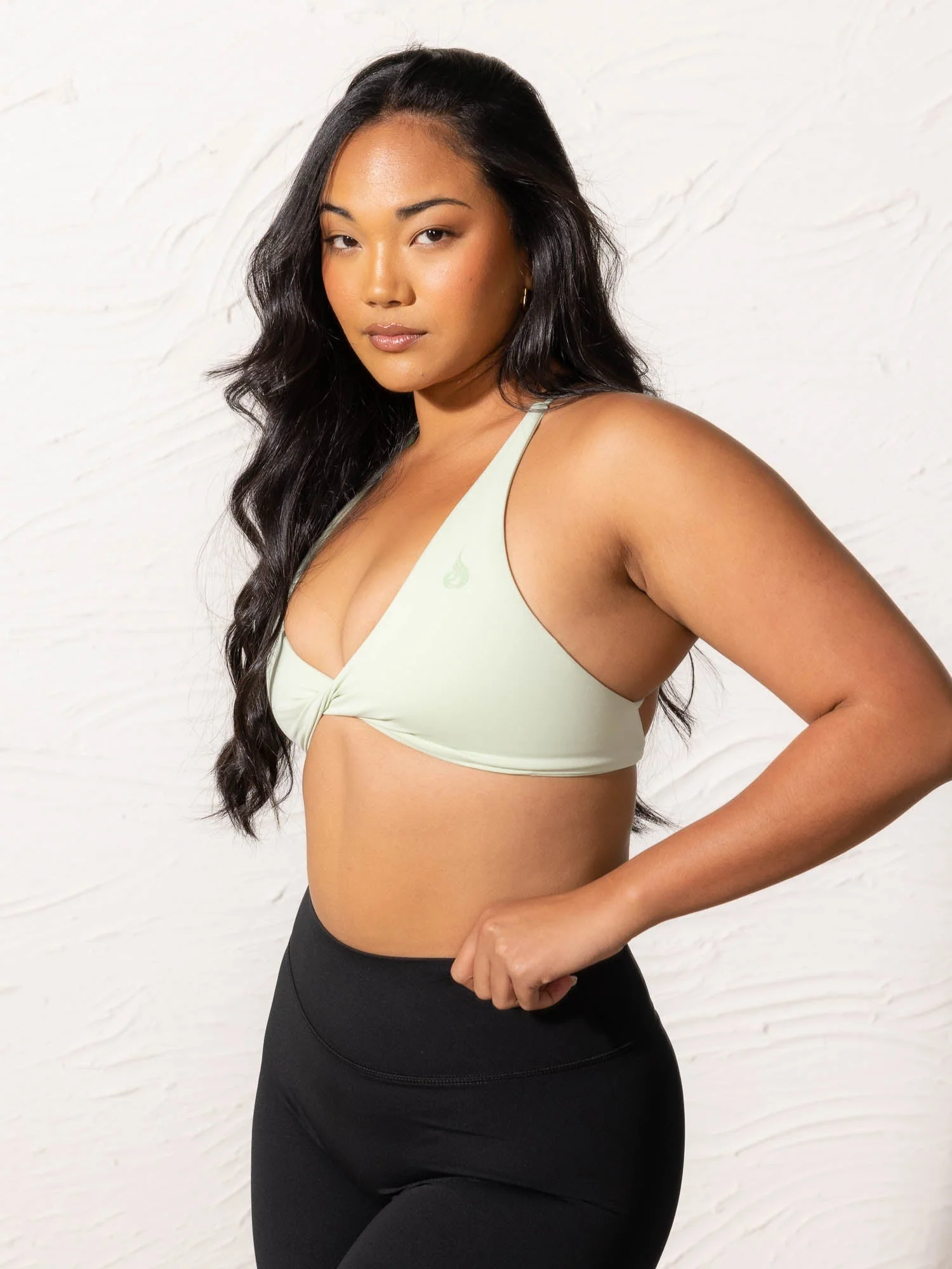 NKD Twist Sports Bra - Cucumber - Image 3