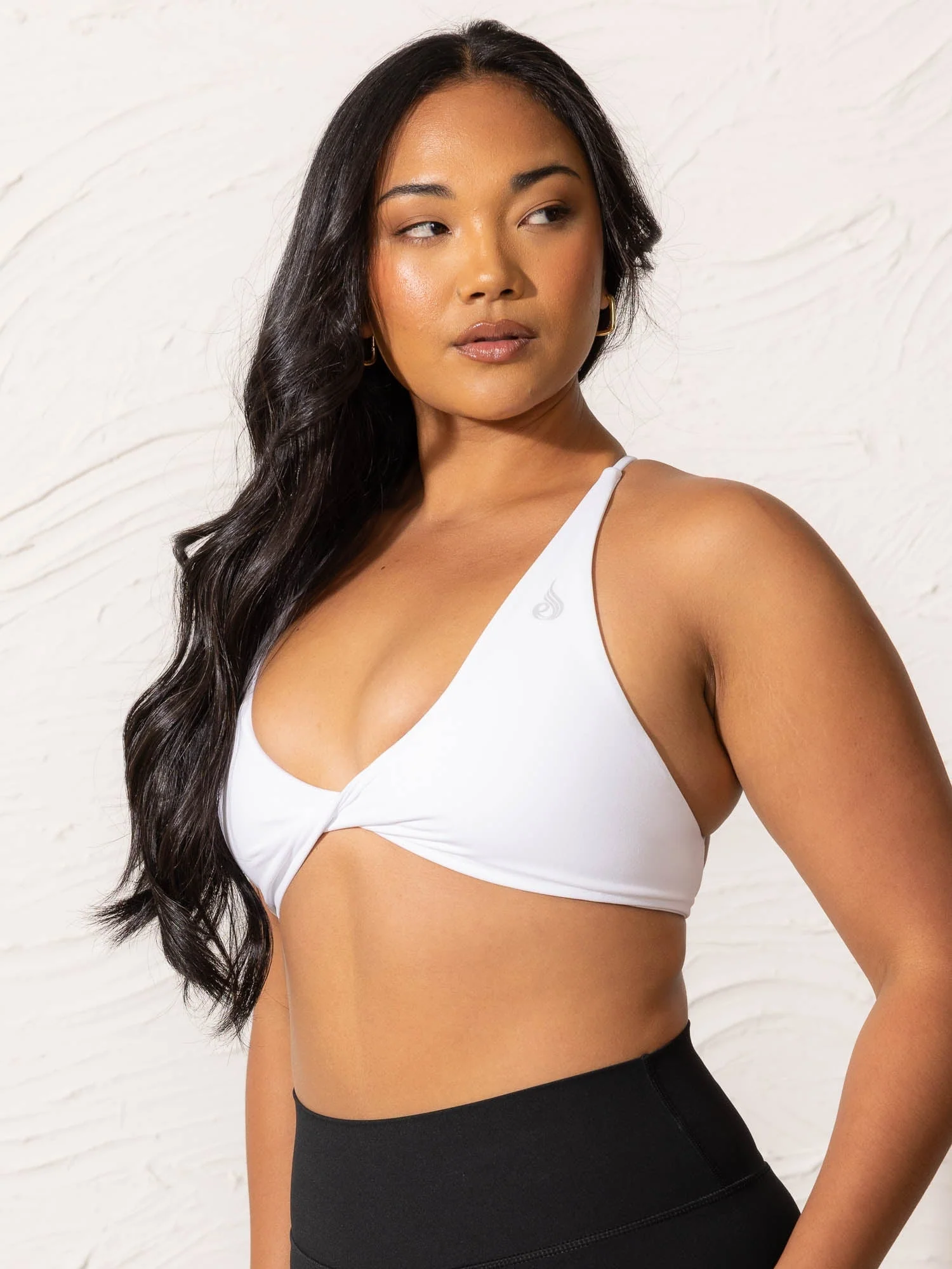 NKD Twist Sports Bra - White - Image 3
