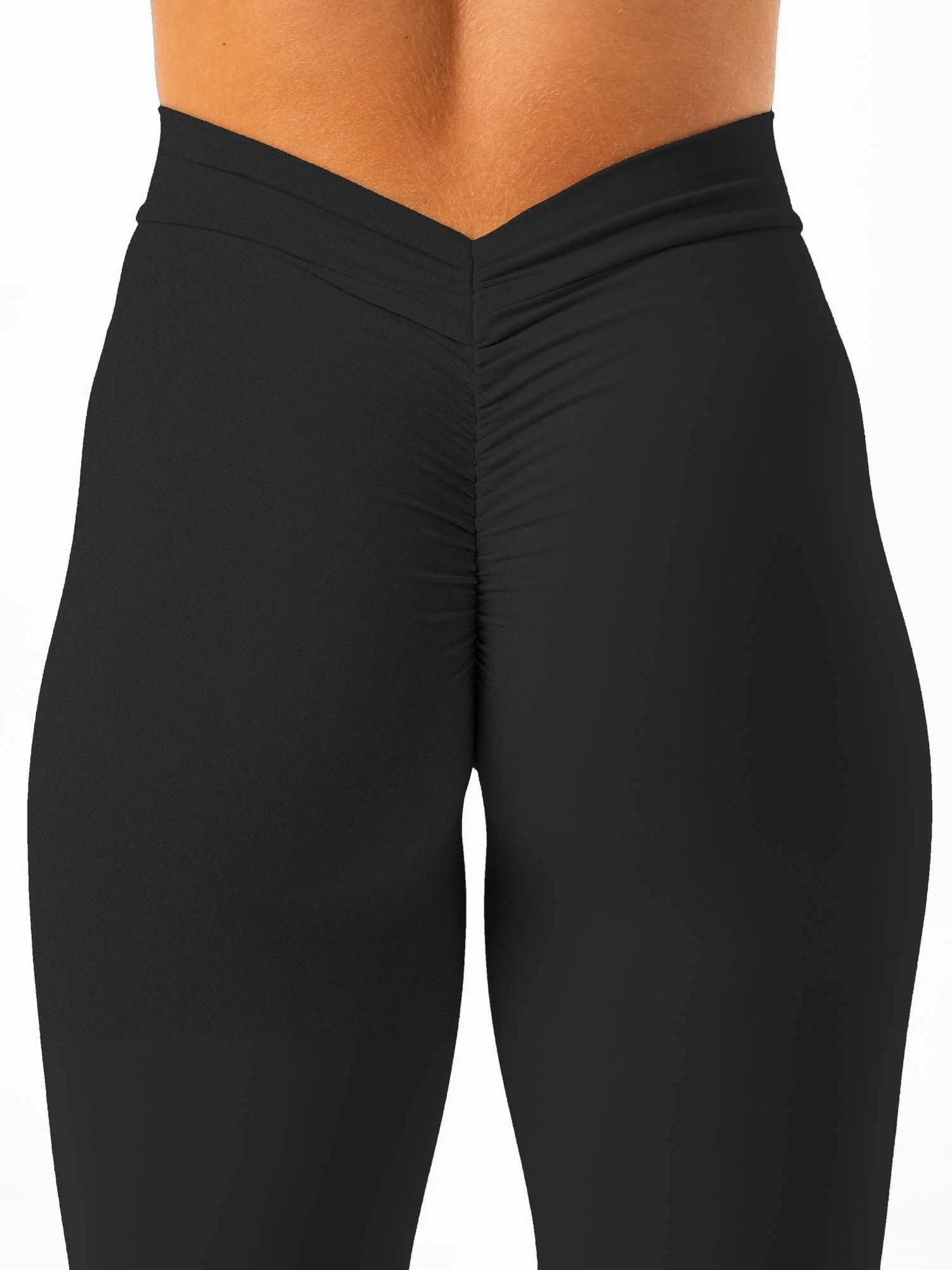 NKD V Scrunch Leggings - Faded Black - Image 3