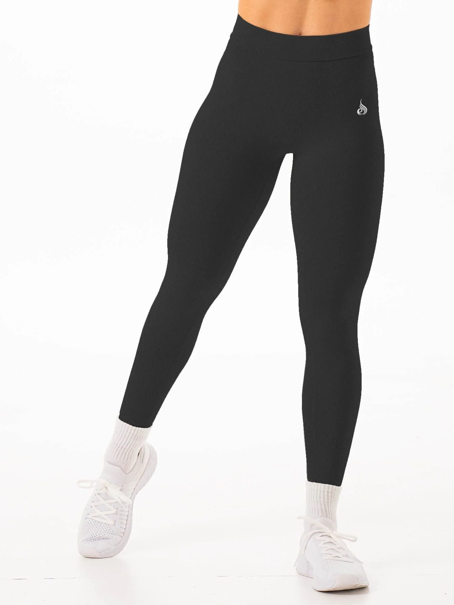 NKD V Scrunch Leggings - Faded Black - Image 5