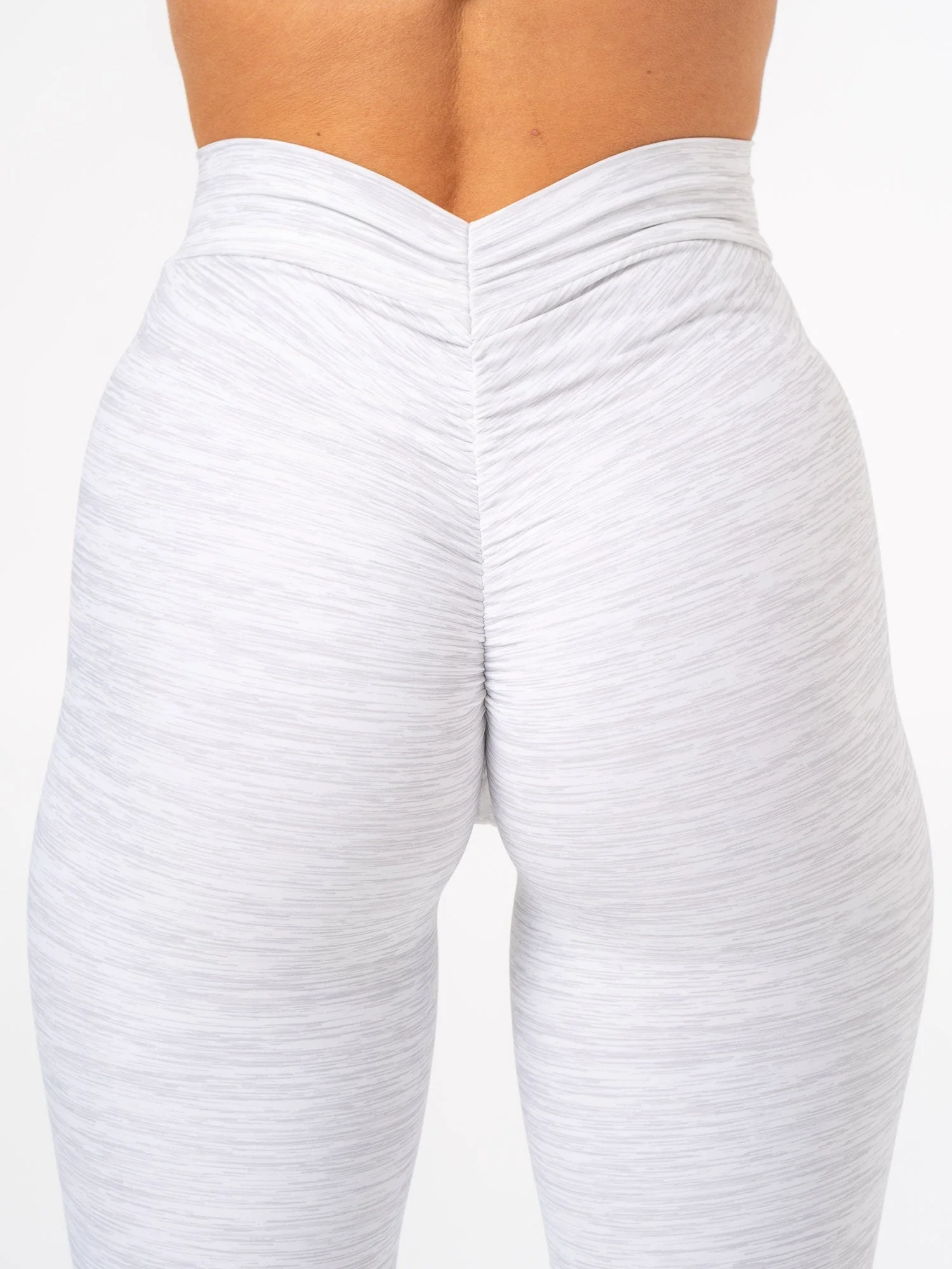 NKD V Scrunch Leggings - Grey Marl - Image 3