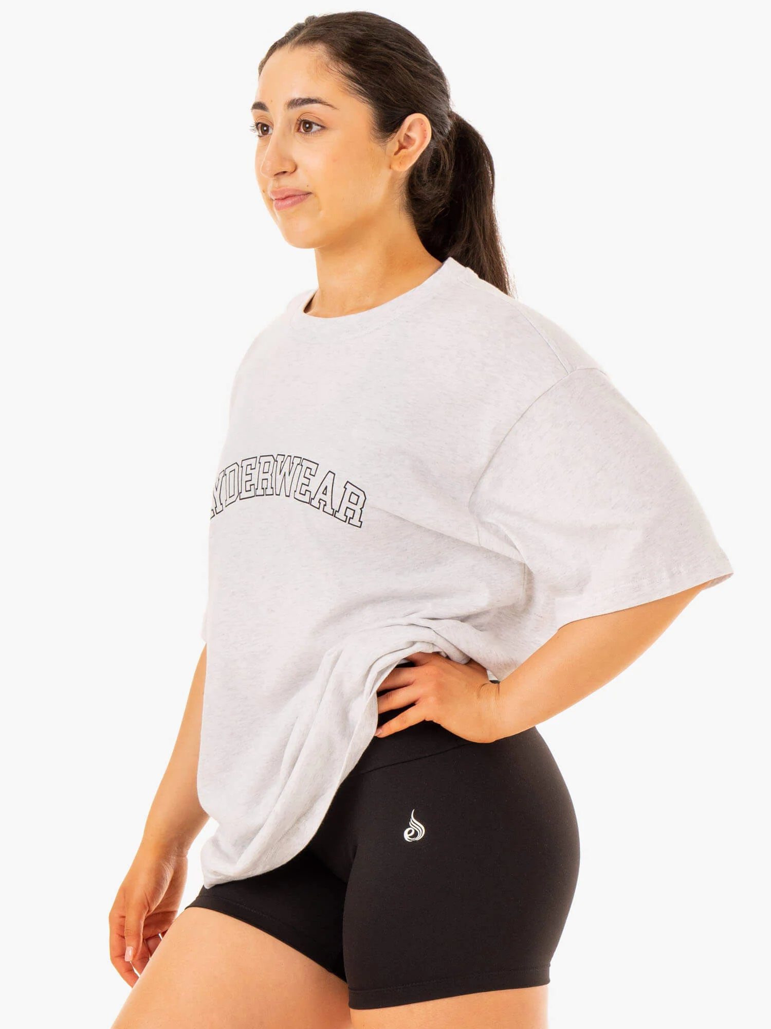Oversized T-Shirt - Snow Marl - Image 3