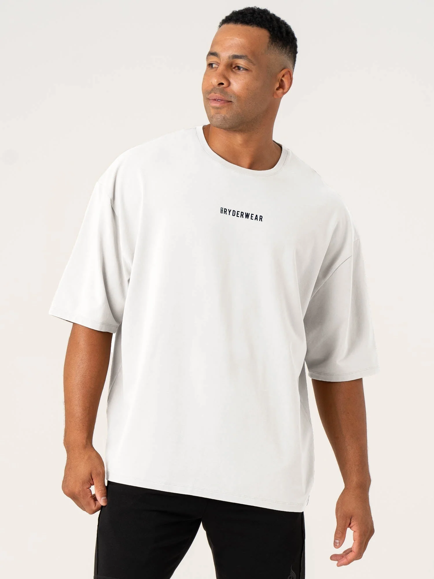 Pursuit Oversized Fleece T-Shirt - White