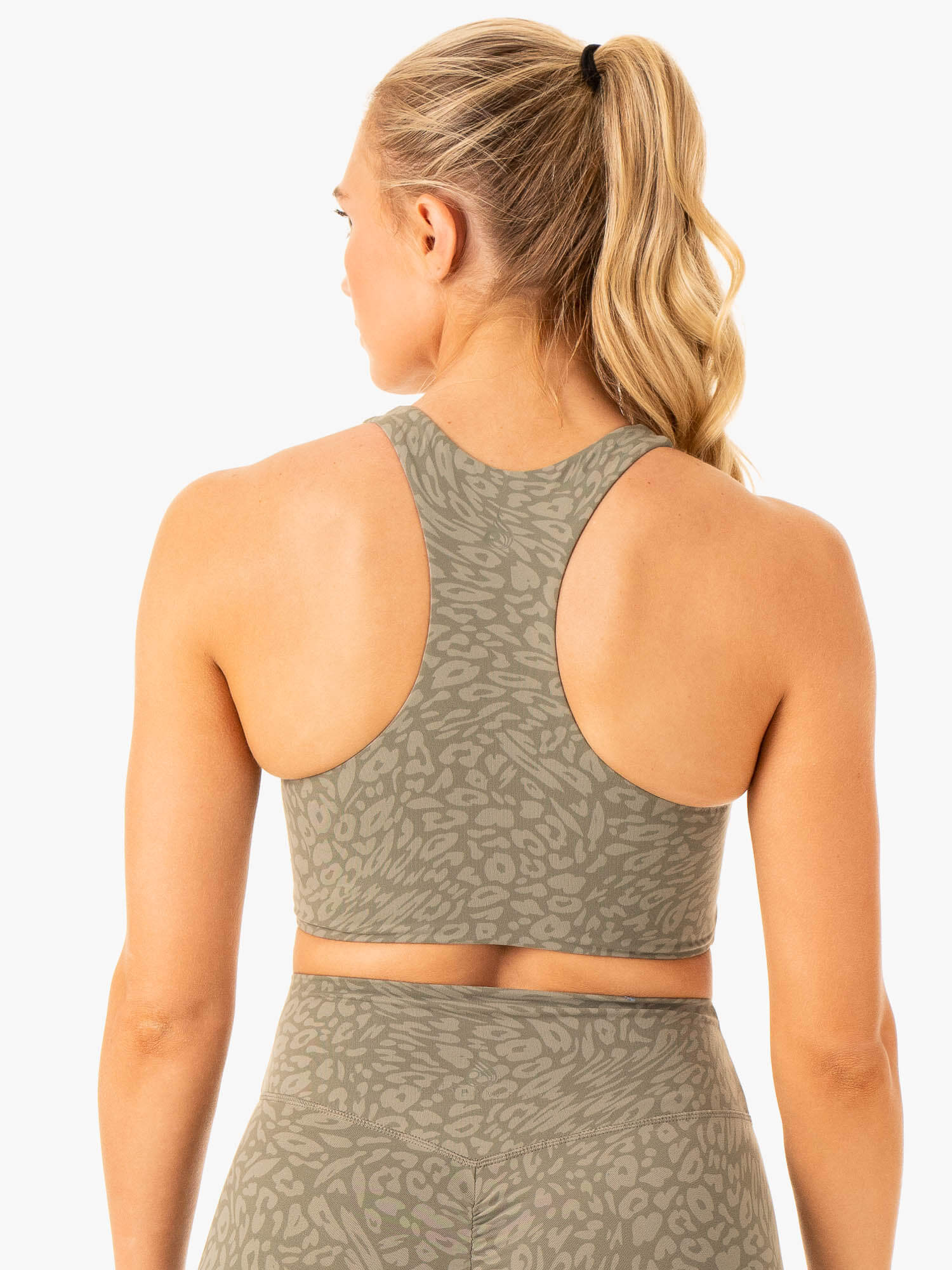 Rotation Sports Bra - Khaki Leopard - Image 4