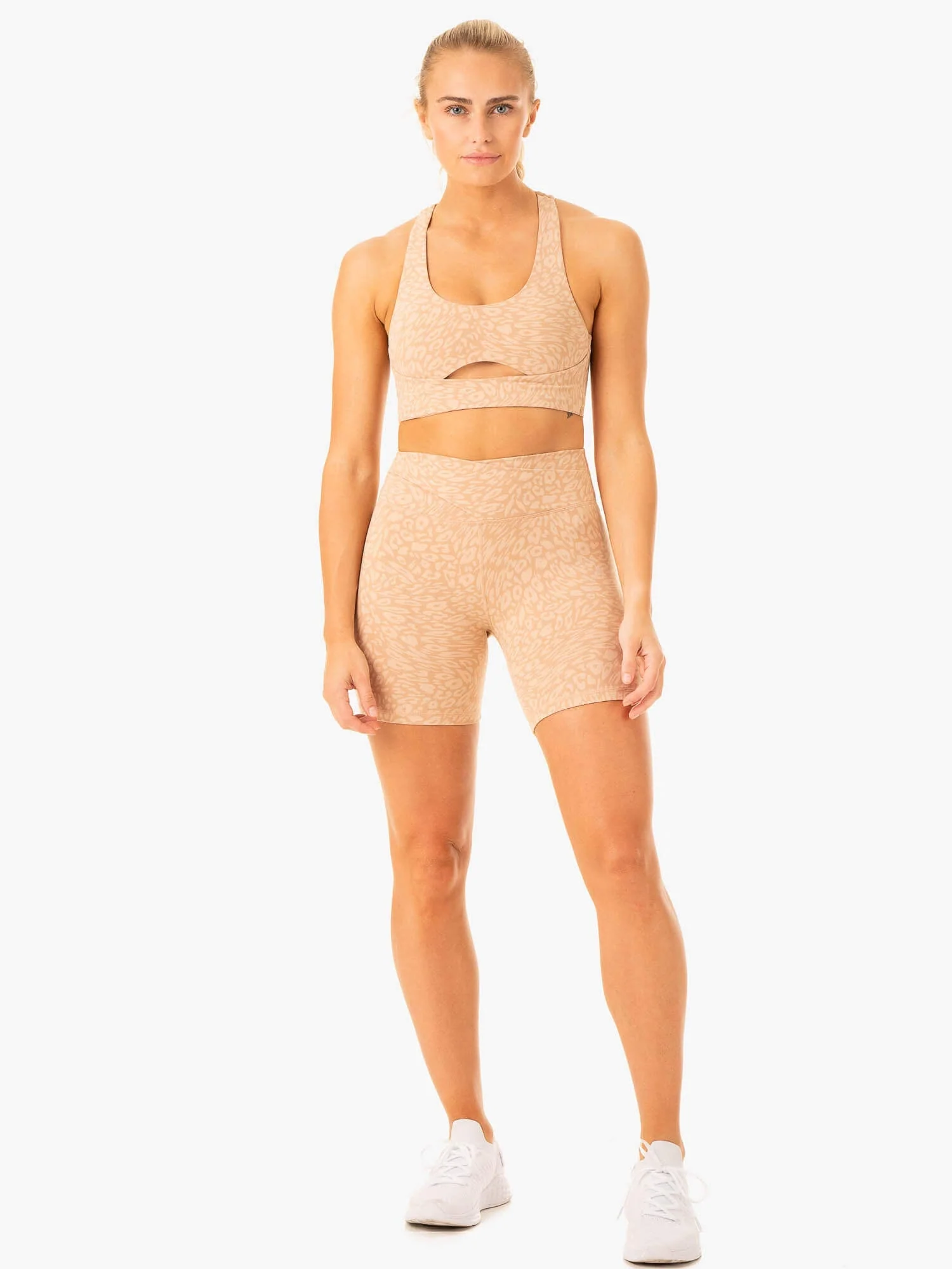 Rotation Sports Bra - Sandstone Leopard - Image 5
