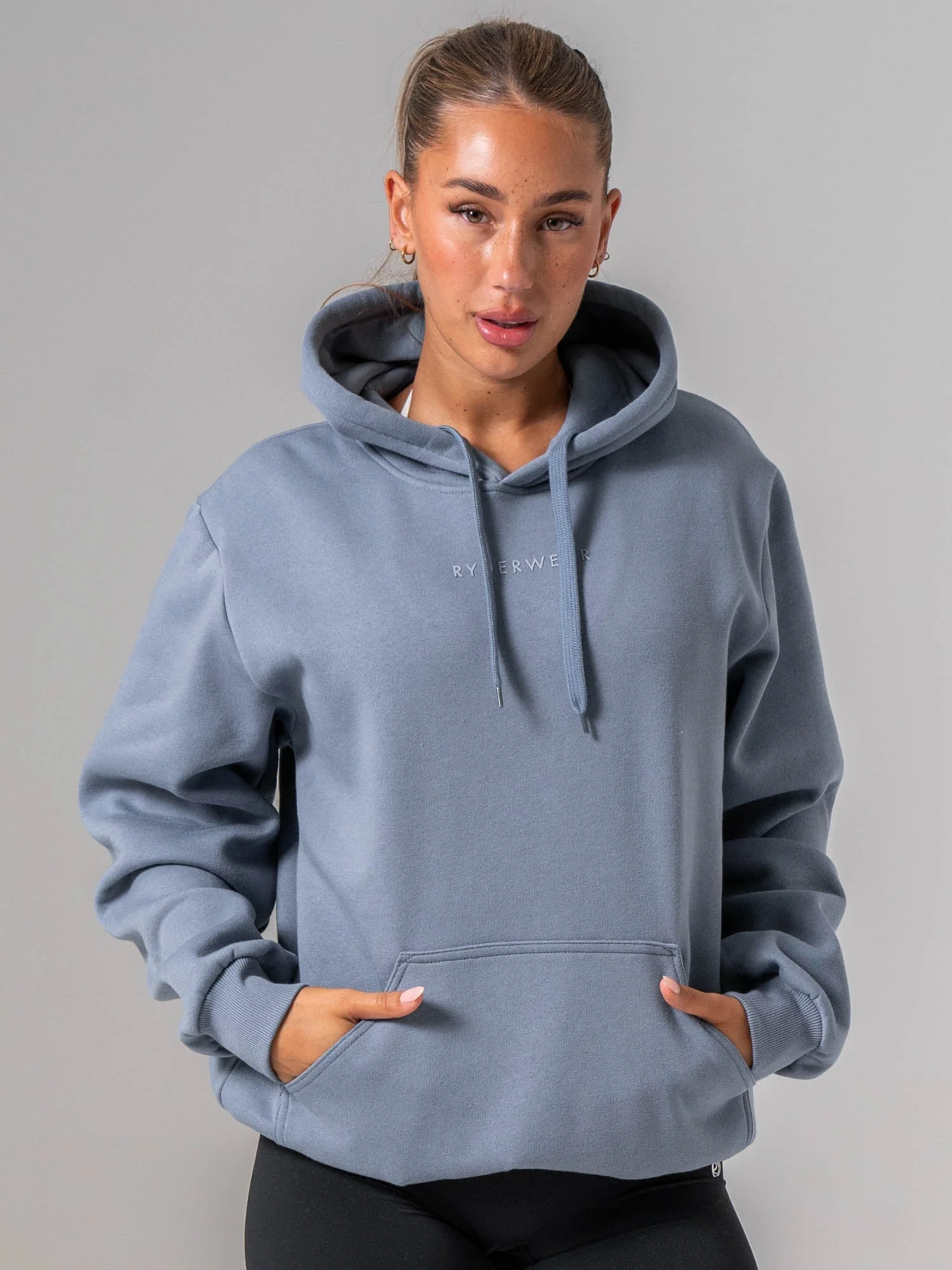 Ryderwear Essential Hoodie - Steel Blue - Image 2