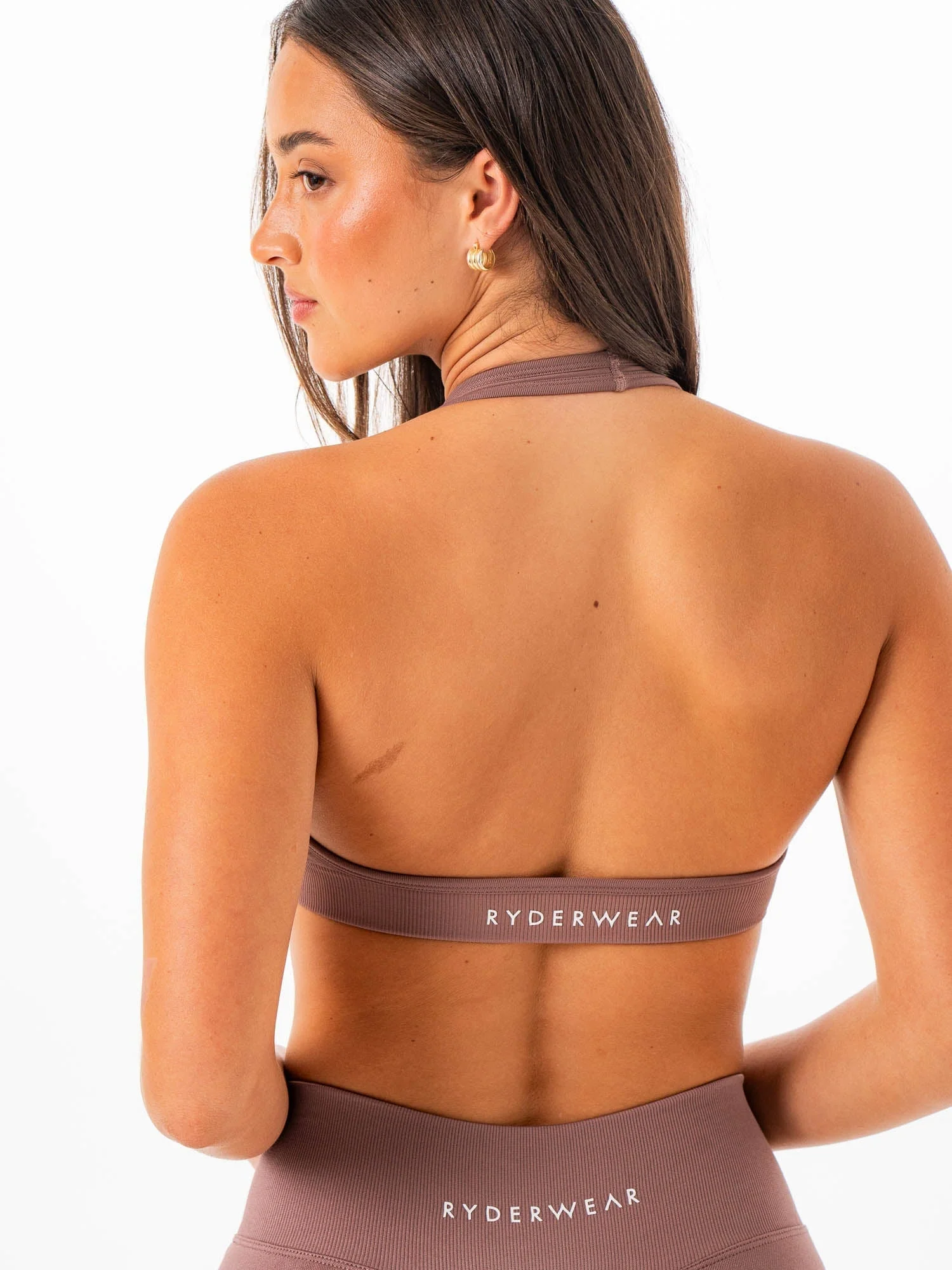Sculpt Seamless Halter Bra - Mocha - Image 2
