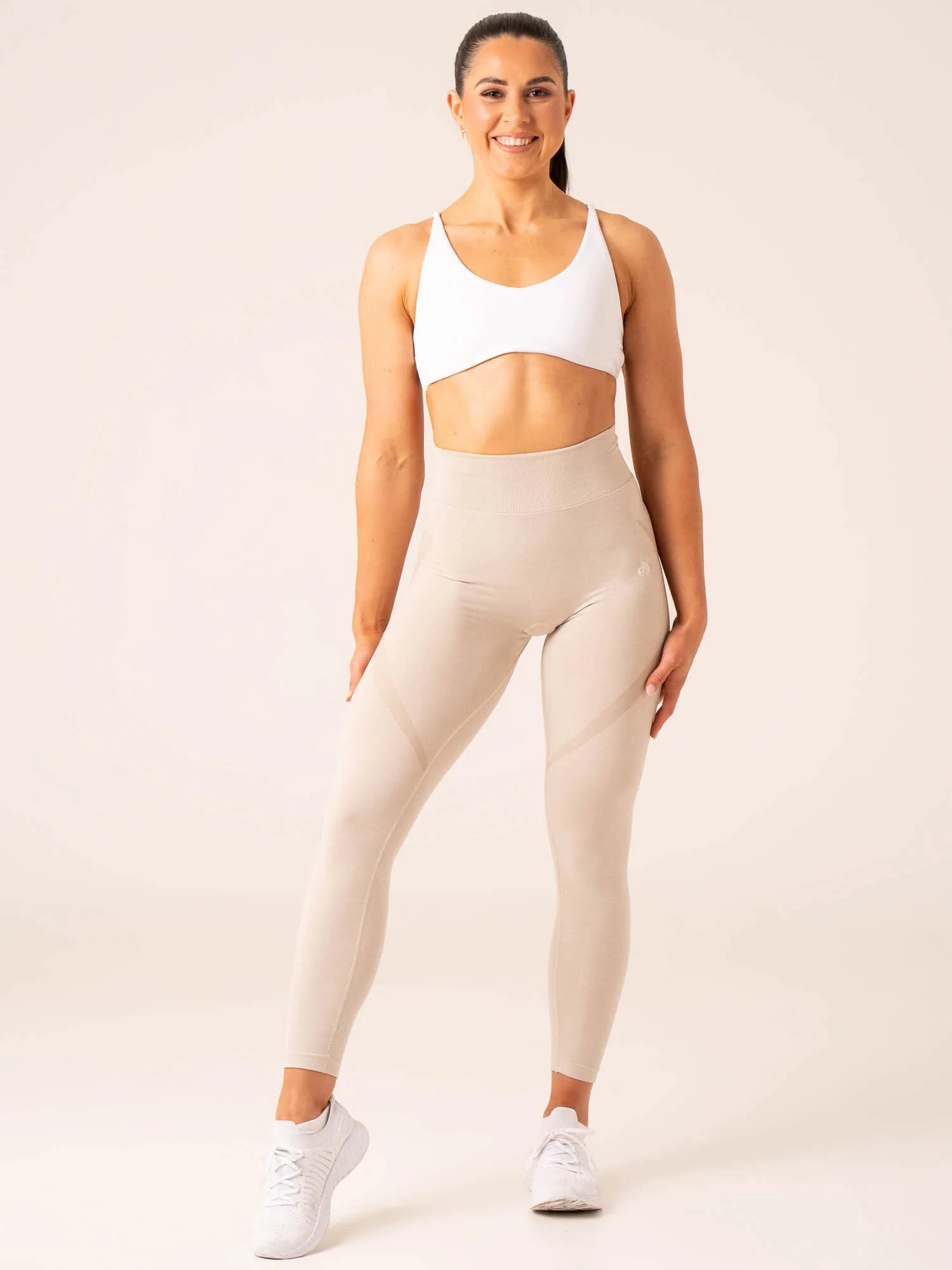 Staples Seamless Leggings - Stone Marl - Image 5