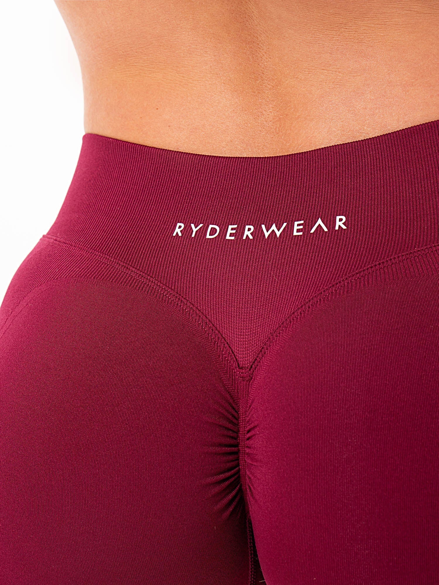 Sculpt Seamless Mini Mid Rise Shorts - Cranberry - Image 4
