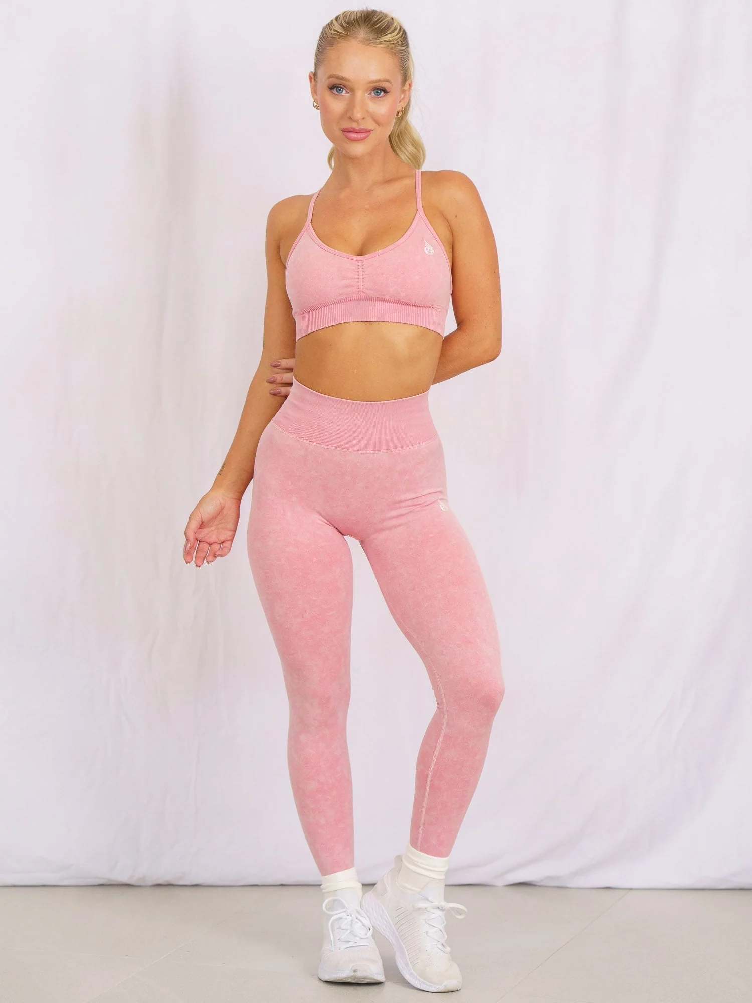 Stonewash Scrunch Seamless Leggings - Coral Stonewash - Image 6