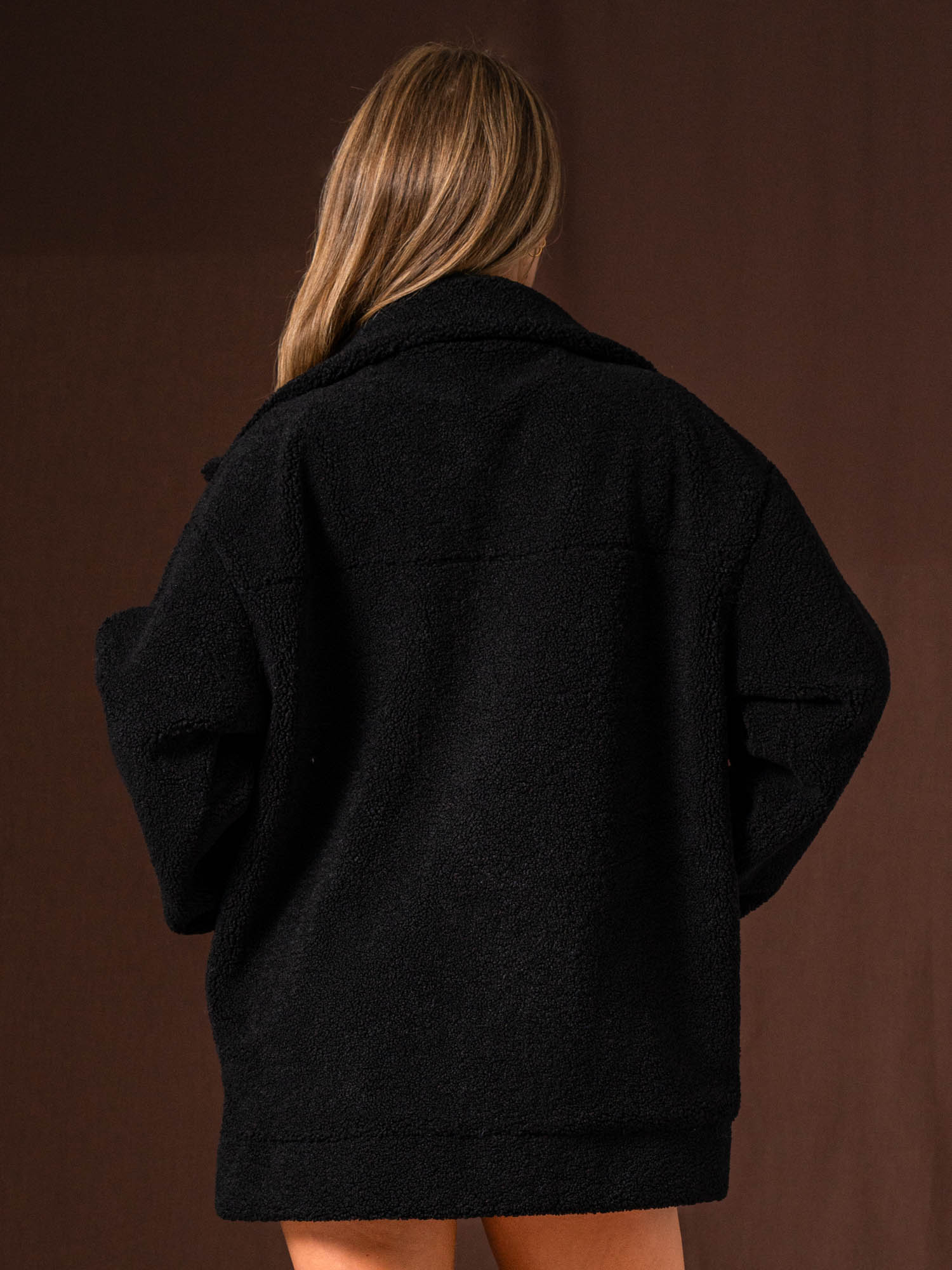Teddy Jacket - Black - Image 5