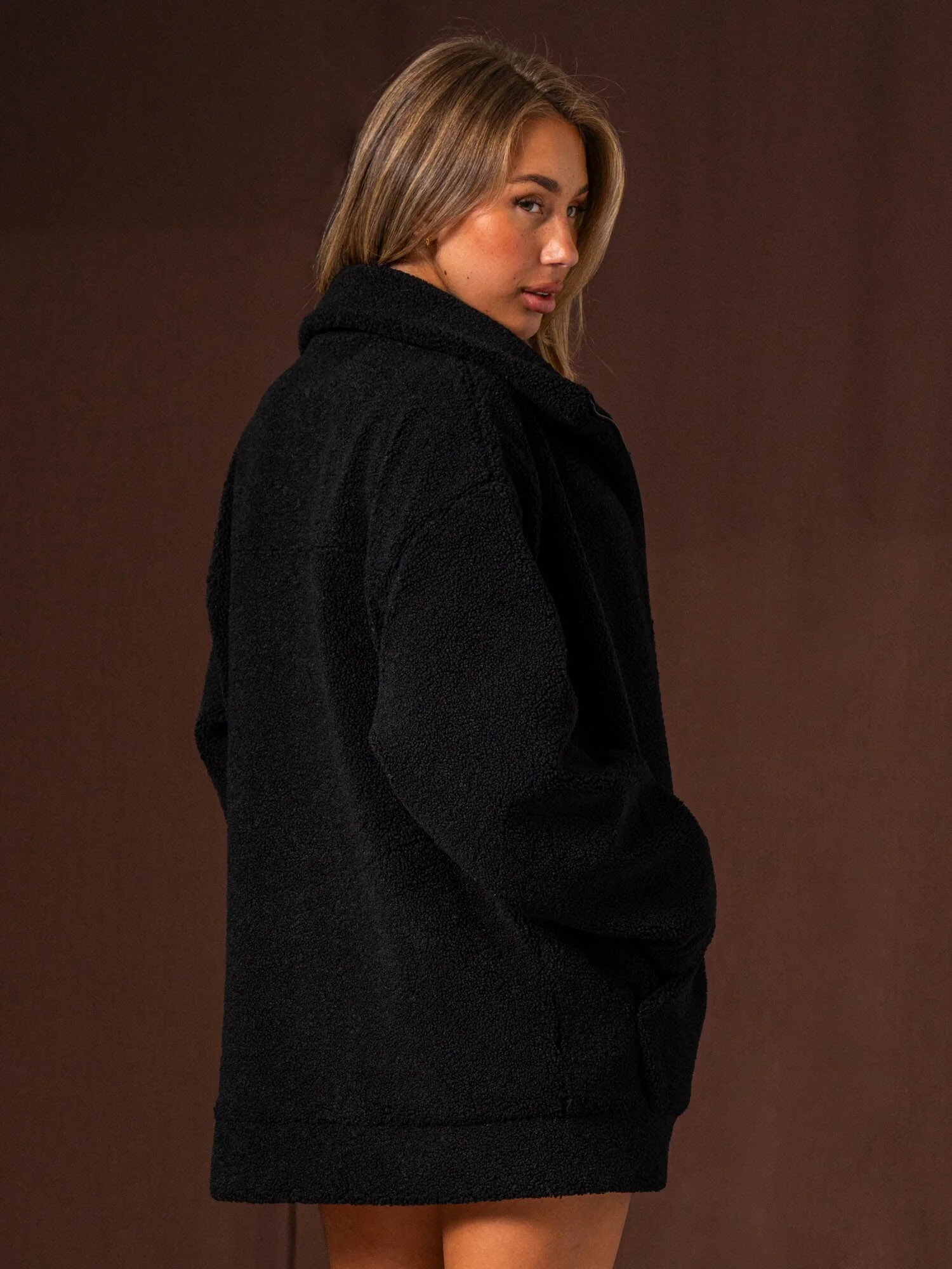 Teddy Jacket - Black - Image 6