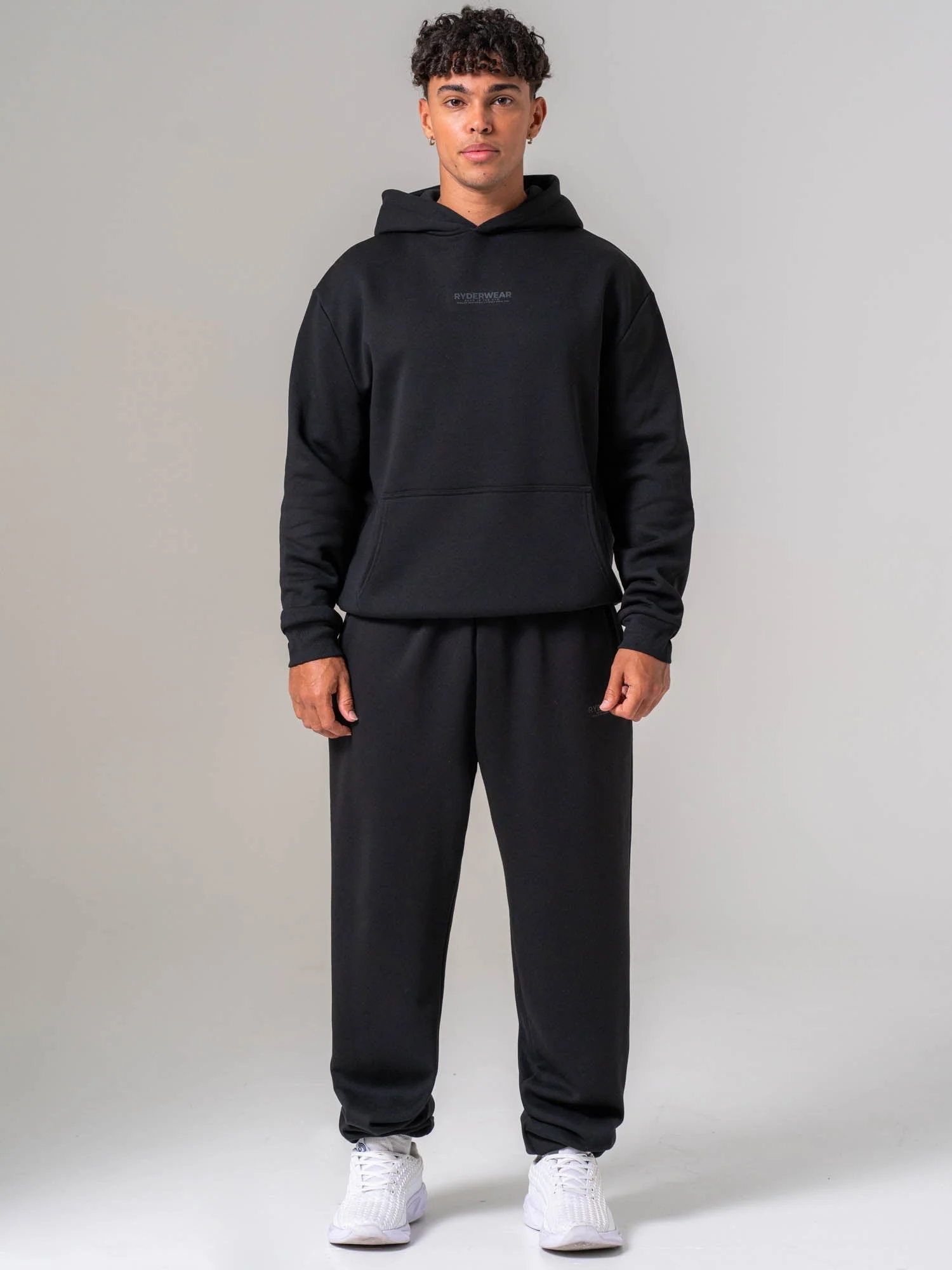 Unisex Fleece Hoodie - Black - Image 6