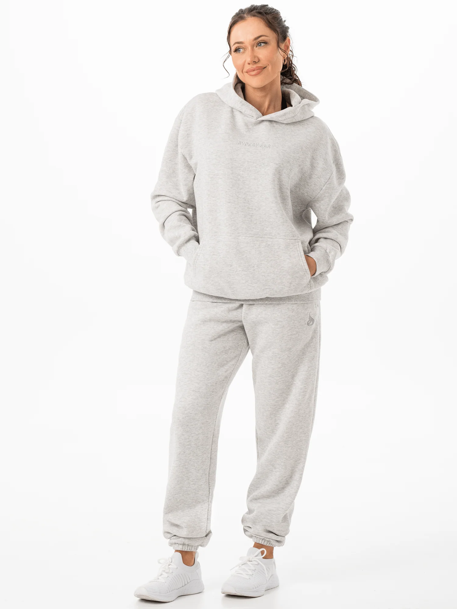 Unisex Hoodie - Snow Marl - Image 6