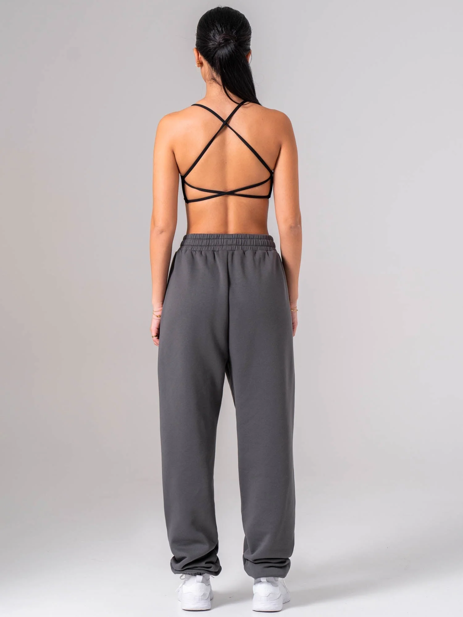 Unisex Fleece Track Pant - Charcoal - Image 4