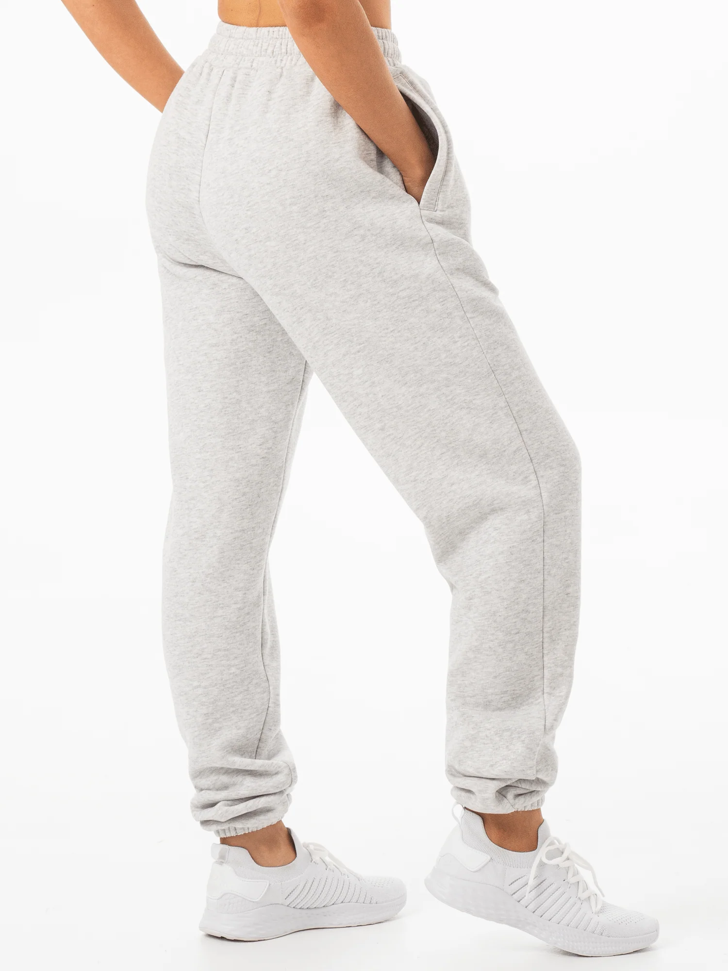 Unisex Track Pants - Snow Marl - Image 4