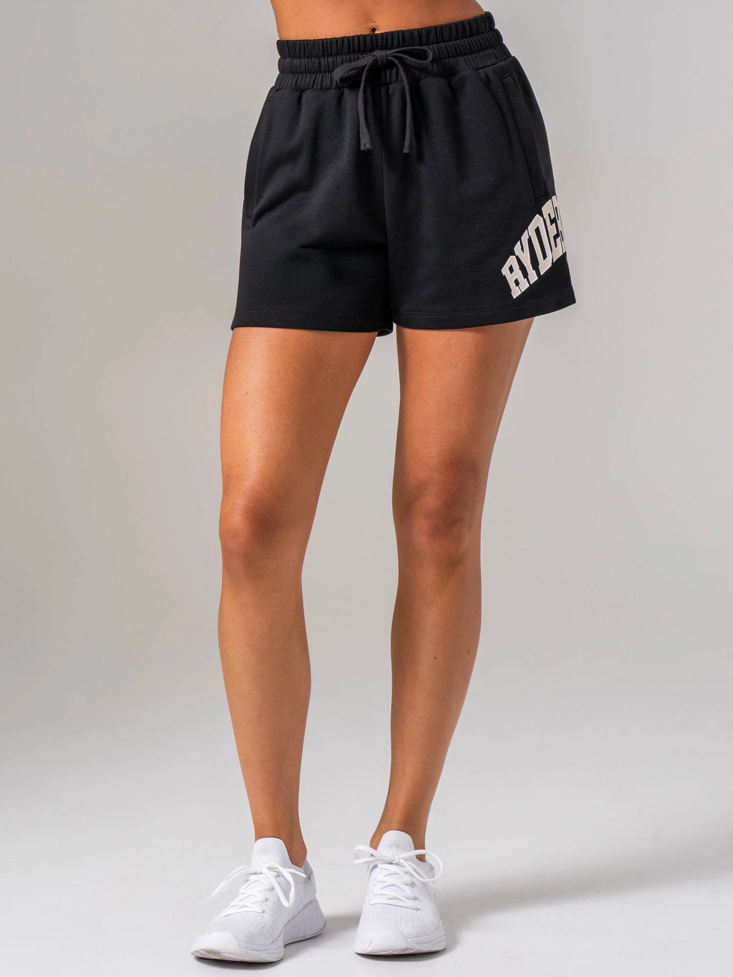 Women's Collegiate Track Short - Black - Image 4