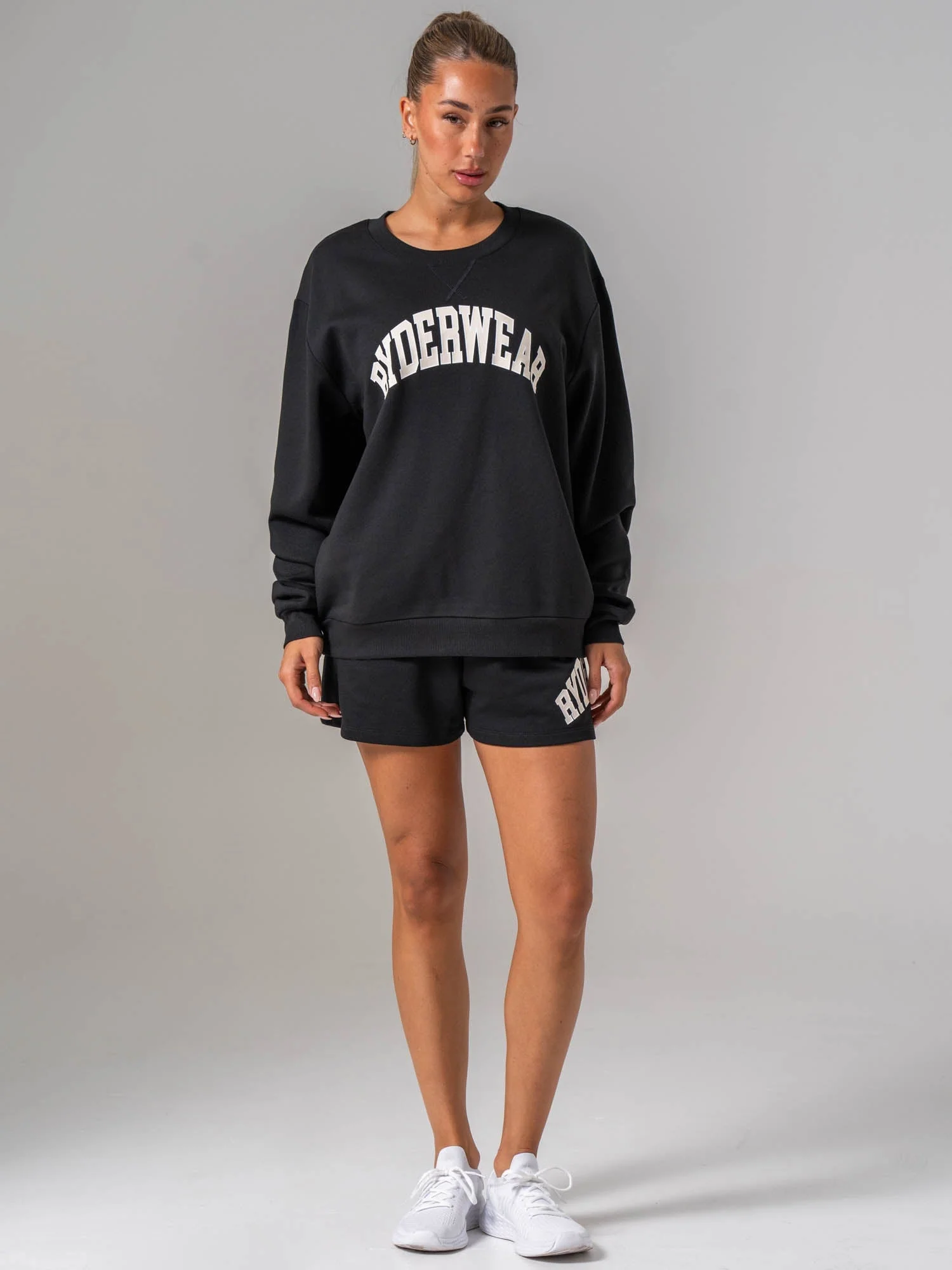 Women's Collegiate Track Short - Black - Image 6