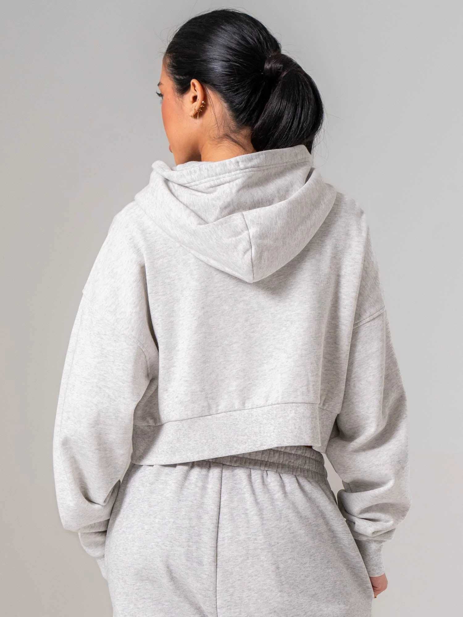 Womens Track Jacket - Snow Marle - Image 5